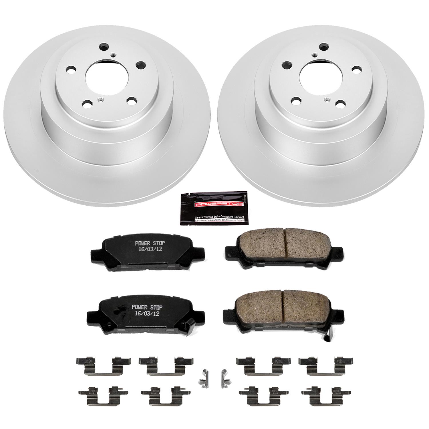 Power Stop 03-06 Subaru Baja Front & Rear Z17 Evolution Geomet Coated Brake Kit (1x psbCRK3124, 1x psbCRK2373) thumbnail 8