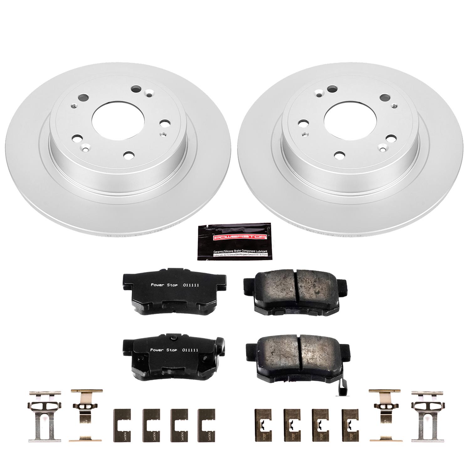 Power Stop 17-18 Acura ILX Front & Rear Z17 Evolution Geomet Coated Brake Kit (1x psbCRK3128, 1x psbCRK7347) thumbnail 8