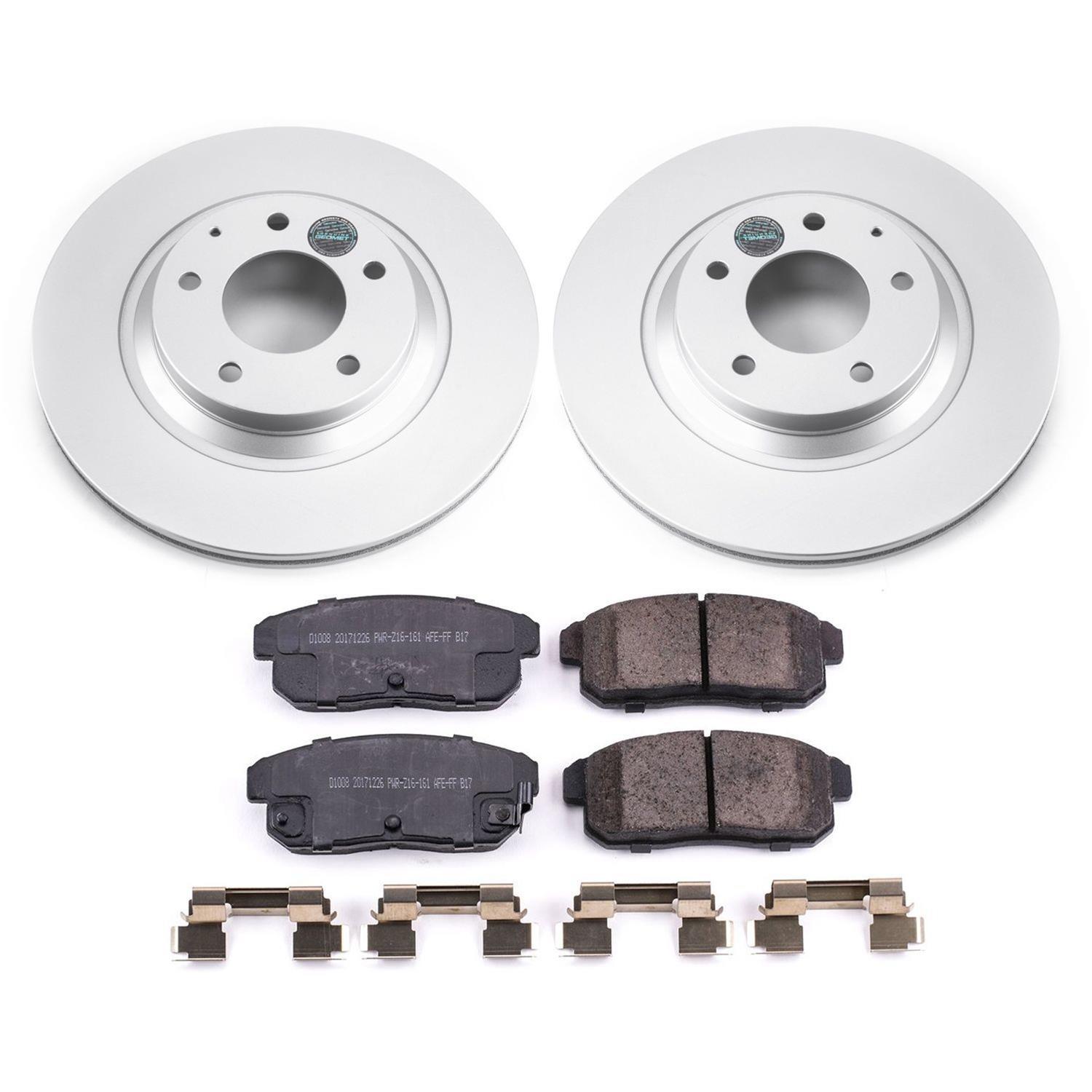 Power Stop 04-11 Mazda RX-8 Front & Rear Z17 Evolution Geomet Coated Brake Kit (1x psbCRK3146, 1x psbCRK3026) thumbnail 8