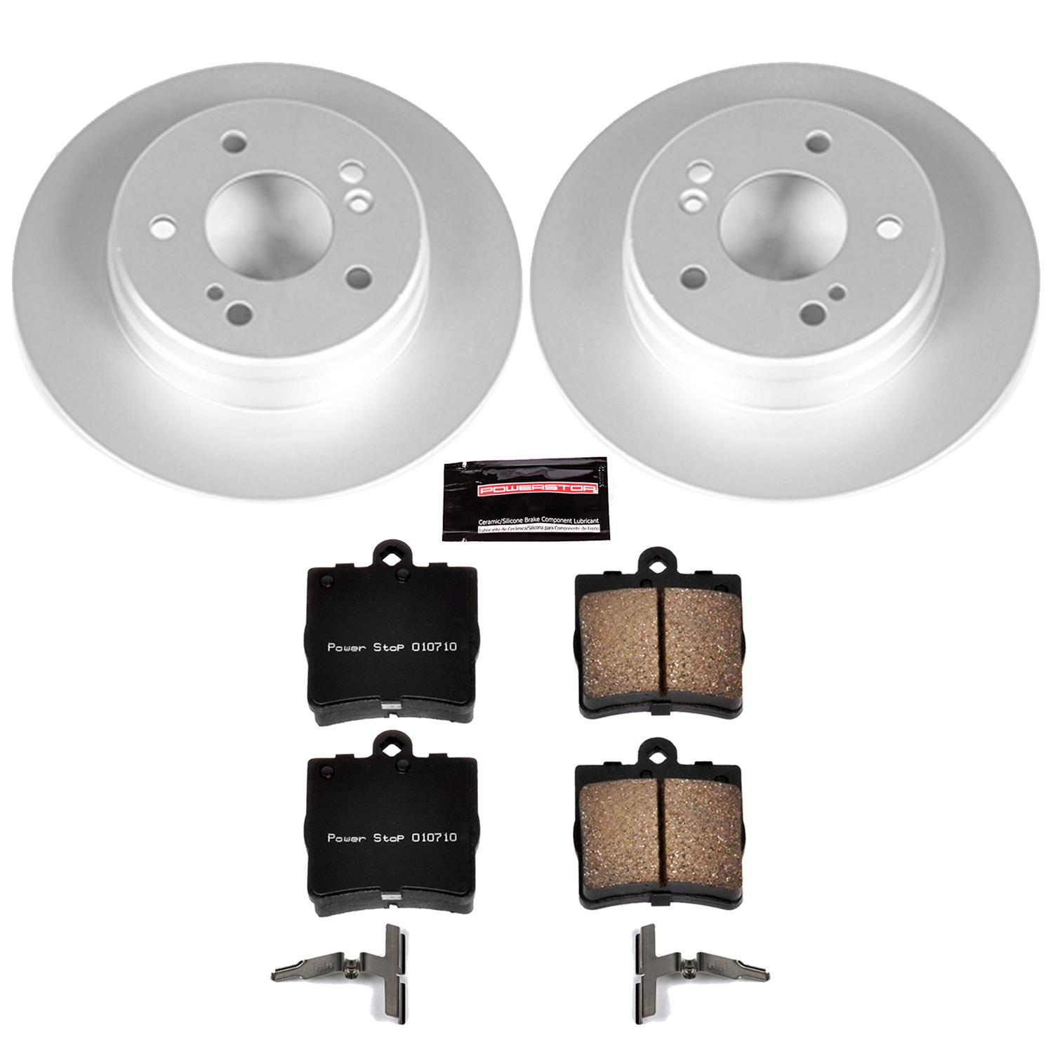 Power Stop 01-04 Mercedes-Benz SLK320 Front & Rear Z23 Evolution Sport Coated Brake Kit (1x psbCRK368, 1x psbCRK2926) thumbnail 8