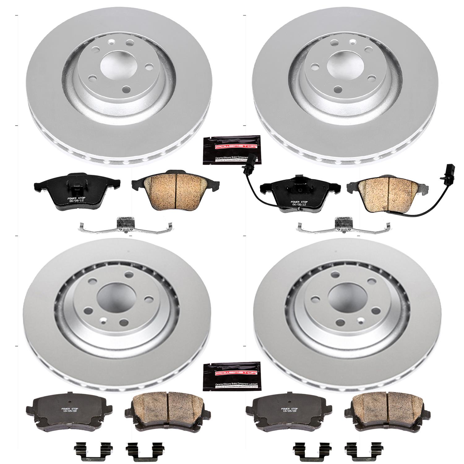 Power Stop 05-11 Audi A6 Quattro Front & Rear Z23 Evolution Sport Coated Brake Kit (1x psbCRK5277, 1x psbCRK4567) thumbnail 4