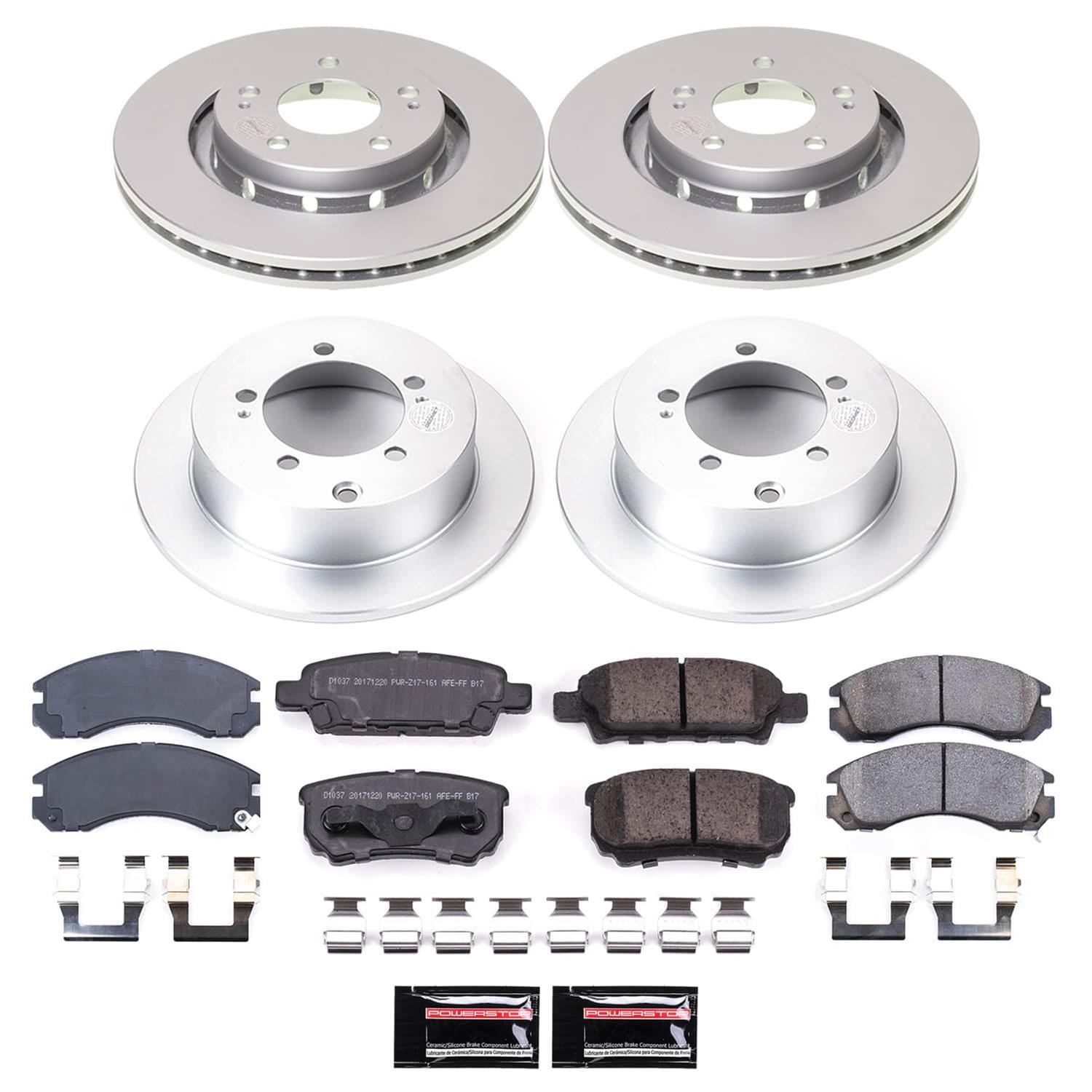 Power Stop 05-06 Mitsubishi Outlander Front and Rear Z17 Coated Brake Kit (1x psbCRK1202, 1x psbCRK4979) thumbnail 4