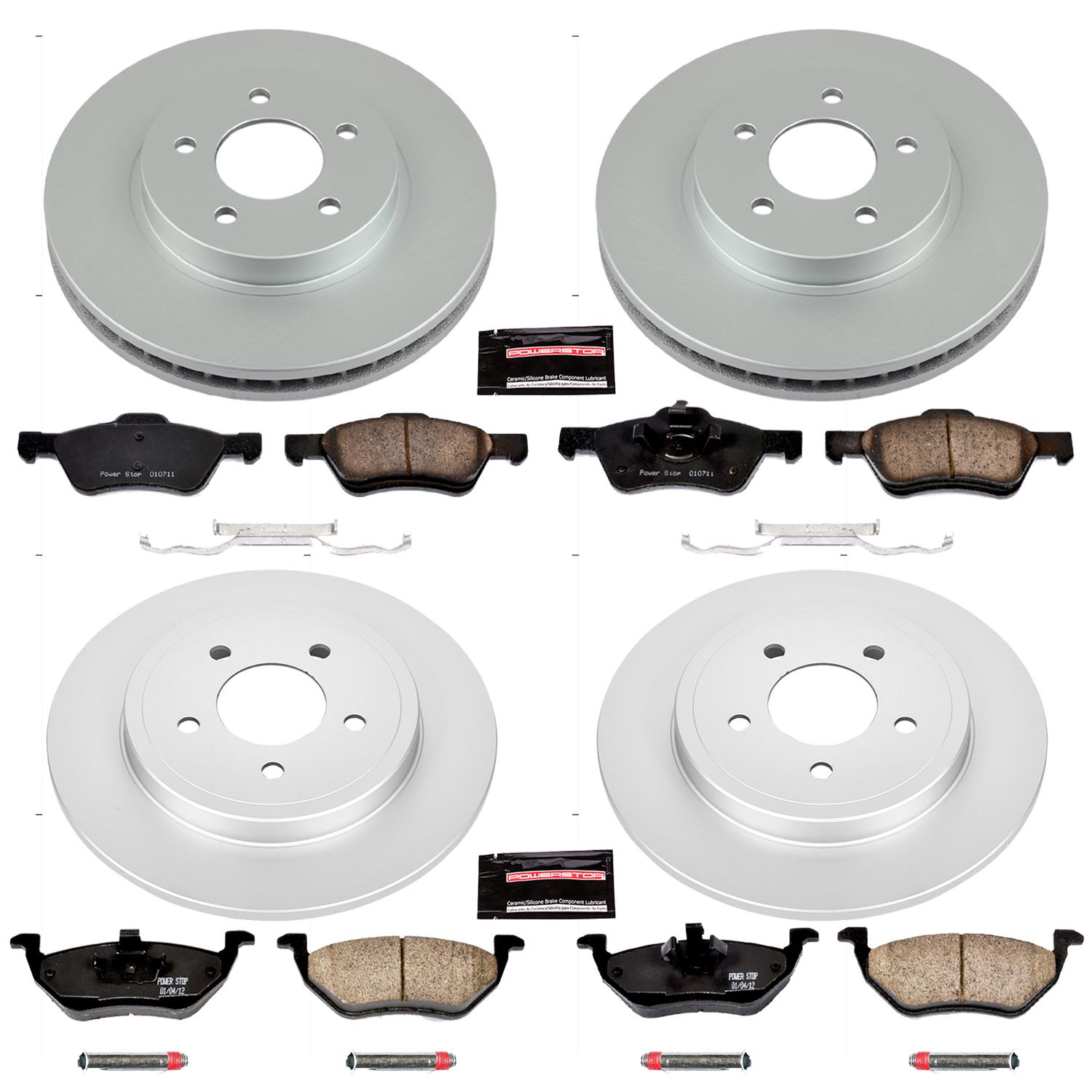 Power Stop 05-07 Ford Escape Front & Rear Z17 Evolution Geomet Coated Brake Kit (1x psbCRK4585, 1x psbCRK4580) thumbnail 4