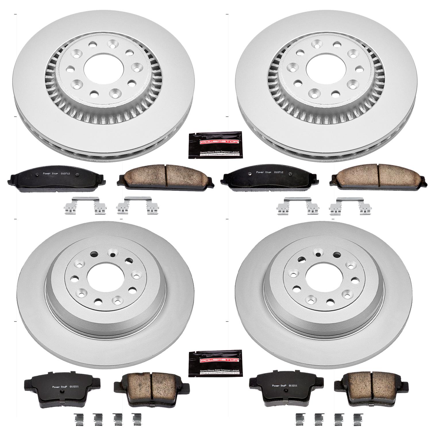 Power Stop 05-07 Ford Five Hundred Front & Rear Z17 Evolution Geomet Coated Brake Kit (1x psbCRK4600, 1x psbCRK4599) thumbnail 4