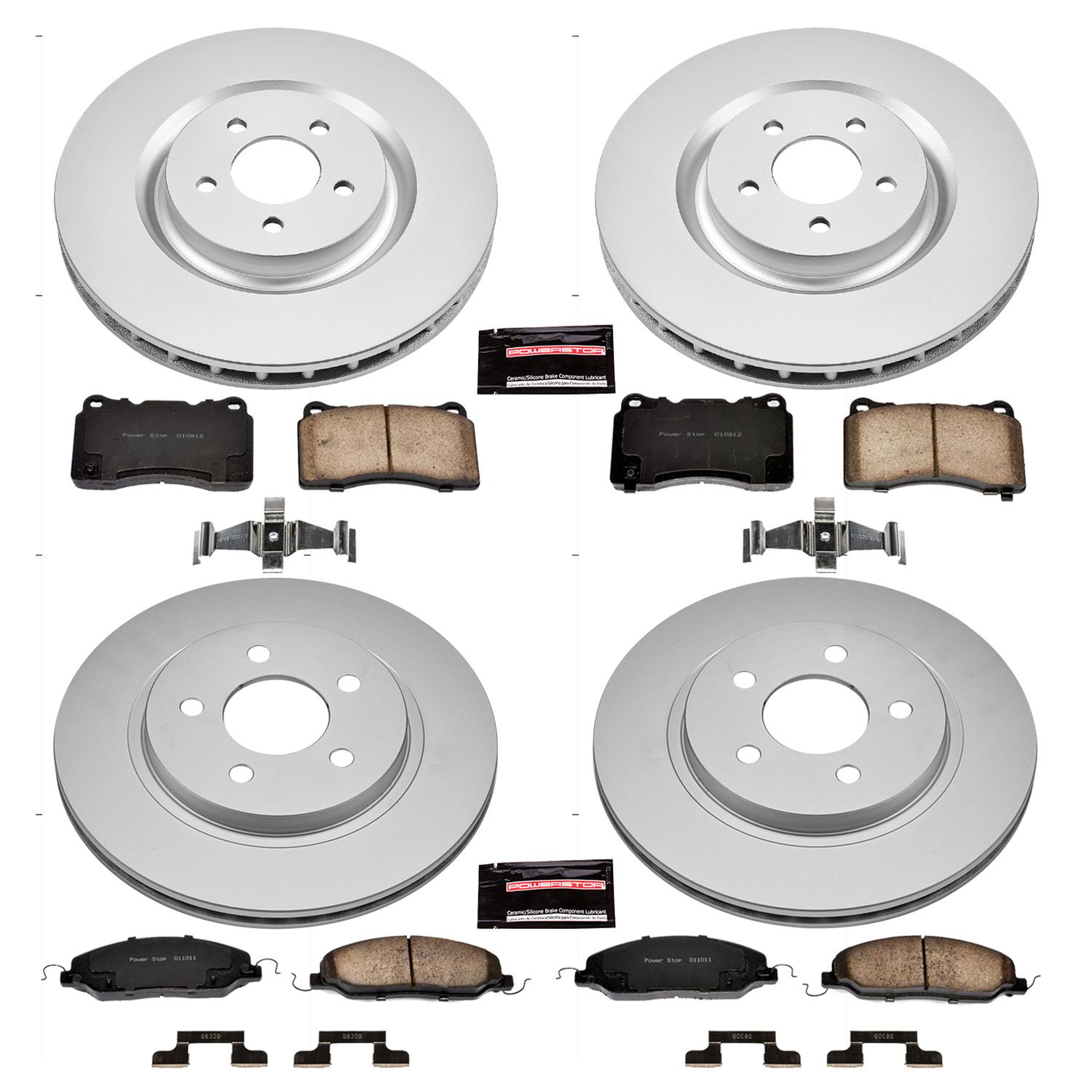 Power Stop 07-11 Ford Mustang Front & Rear Z17 Evolution Geomet Coated Brake Kit (1x psbCRK4547, 1x psbCRK1384) thumbnail 4