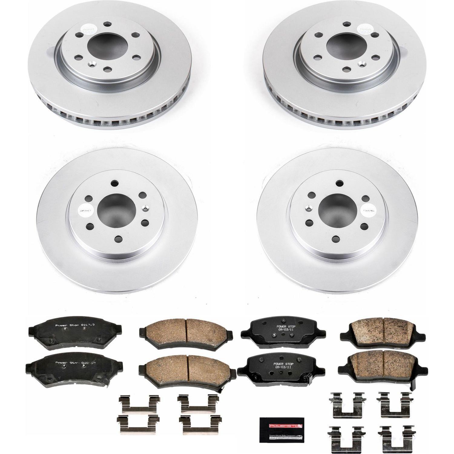 Power Stop 06-07 Buick Terraza Front & Rear Z17 Evolution Geomet Coated Brake Kit (1x psbCRK4609, 1x psbCRK4602) thumbnail 4