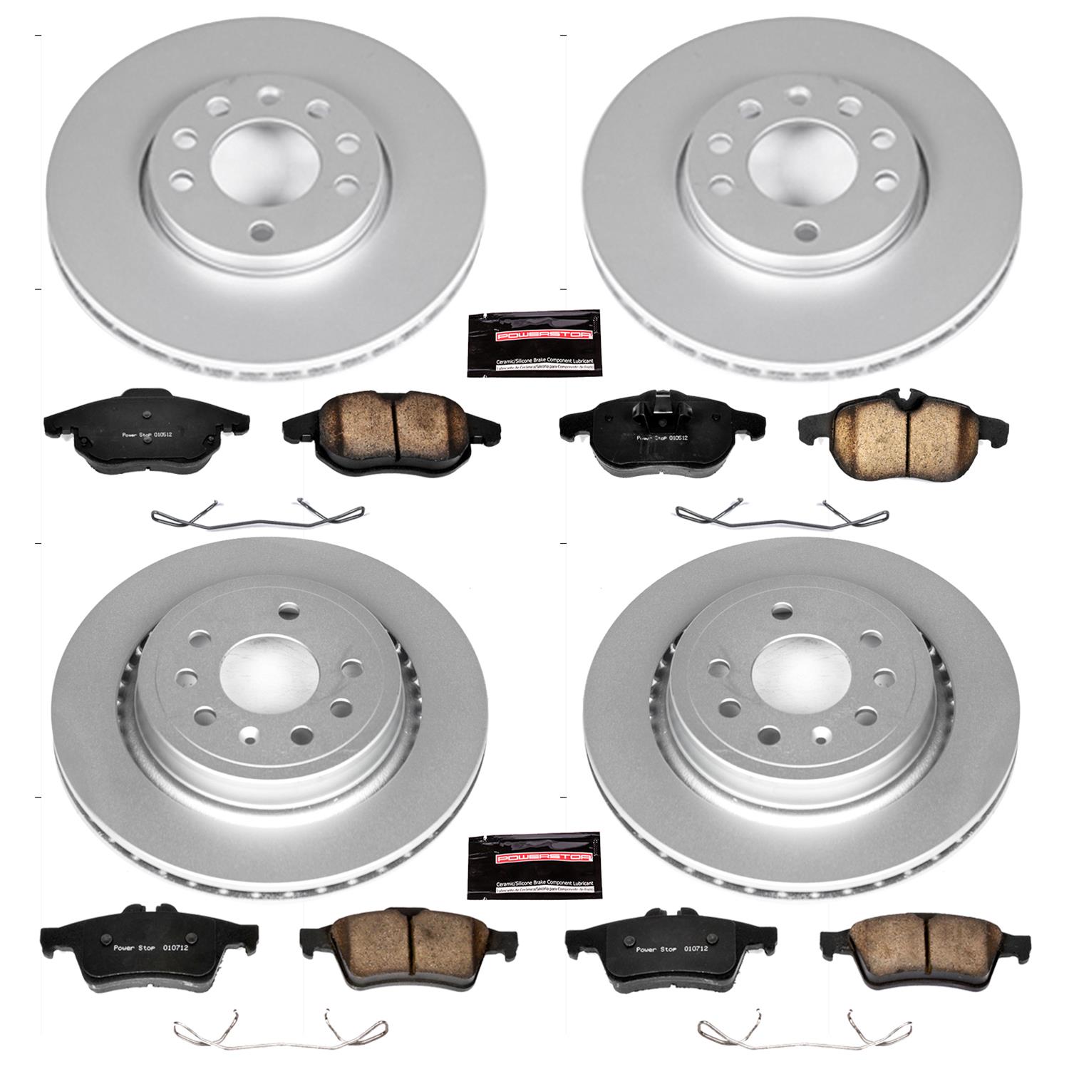 Power Stop 06-07 Saab 9-3 Front & Rear Z23 Evolution Sport Coated Brake Kit (1x psbCRK978, 1x psbCRK983) thumbnail 4