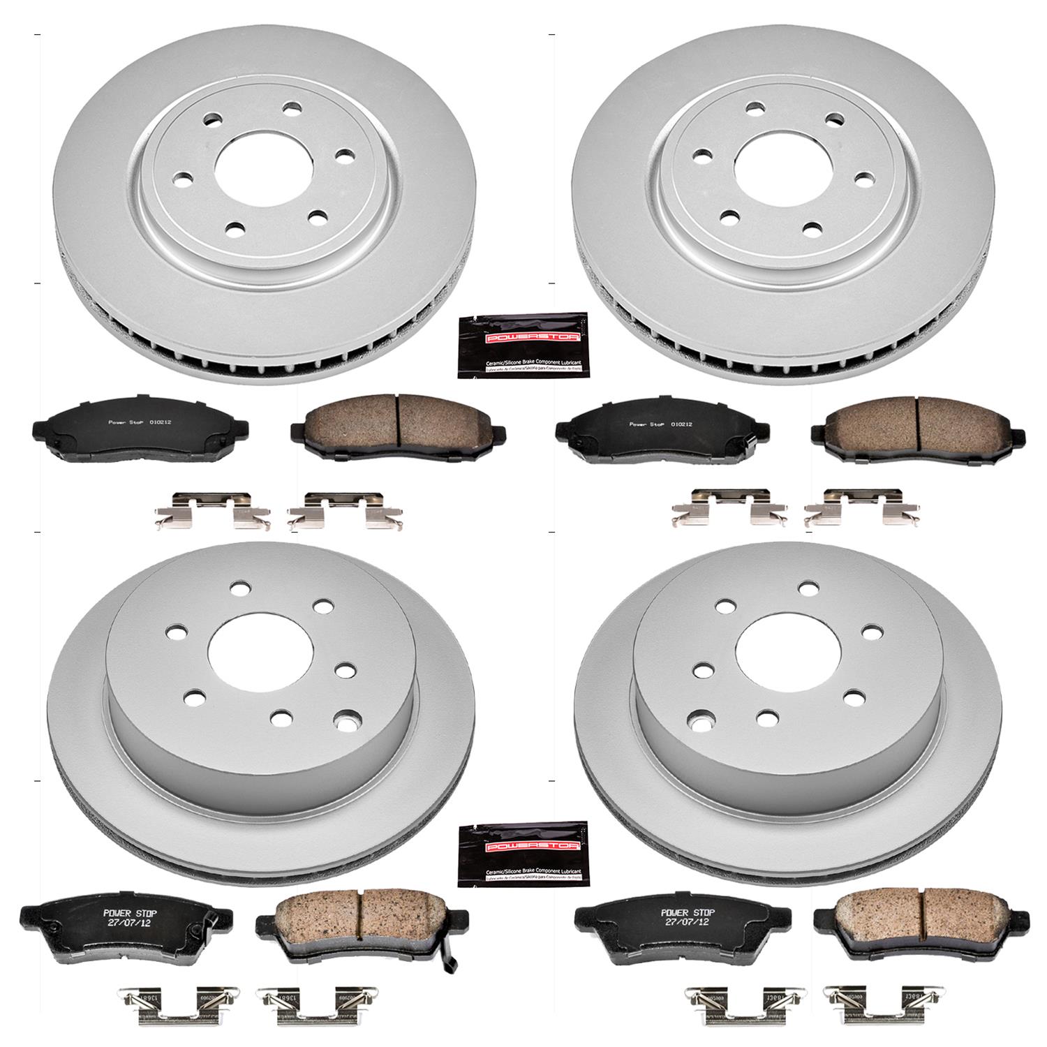 Power Stop 05-18 Nissan Frontier Front & Rear Z17 Evolution Geomet Coated Brake Kit (1x psbCRK142, 1x psbCRK4621) thumbnail 4