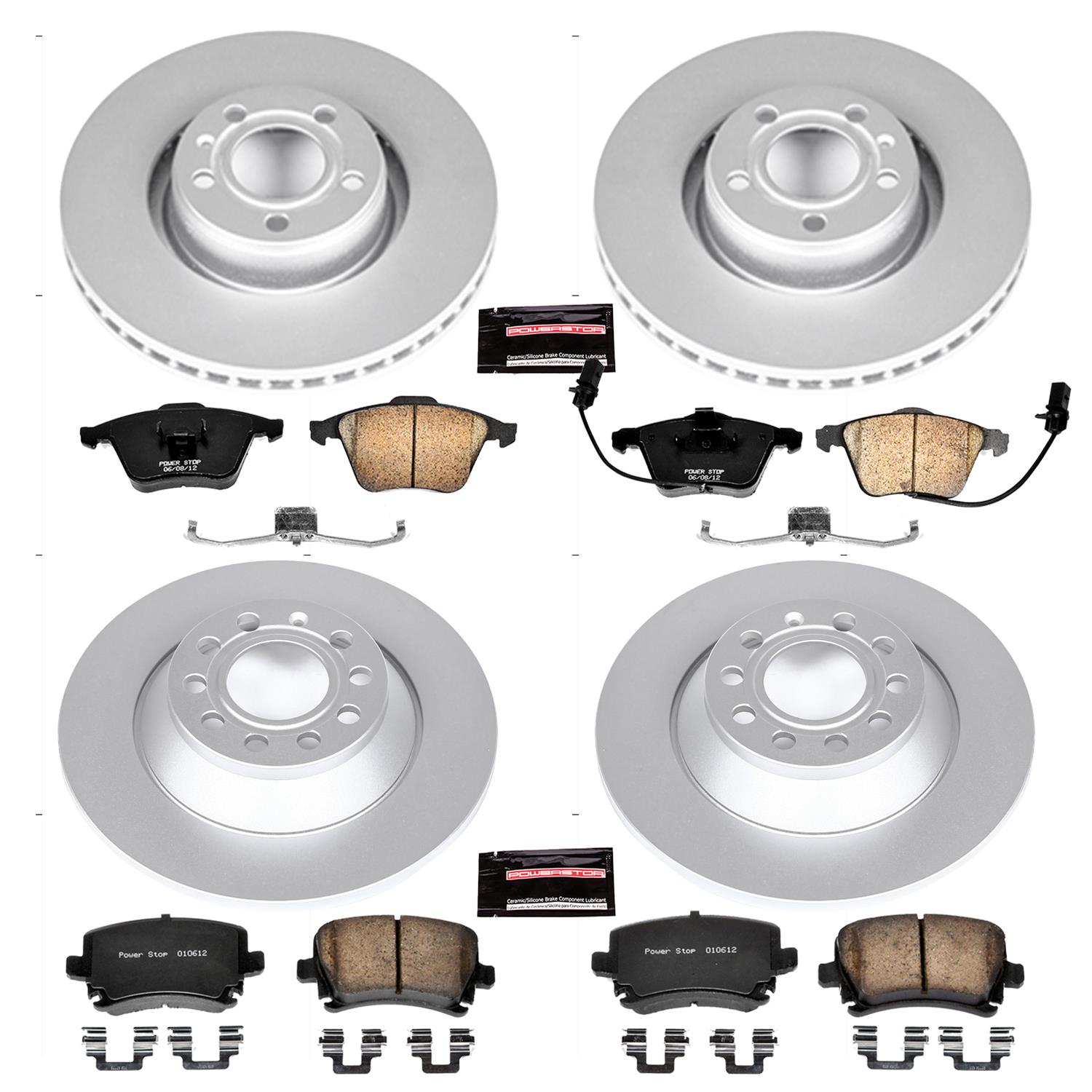 Power Stop 05-11 Audi A6 Front & Rear Z23 Evolution Sport Coated Brake Kit (1x psbCRK2993, 1x psbCRK4625) thumbnail 4