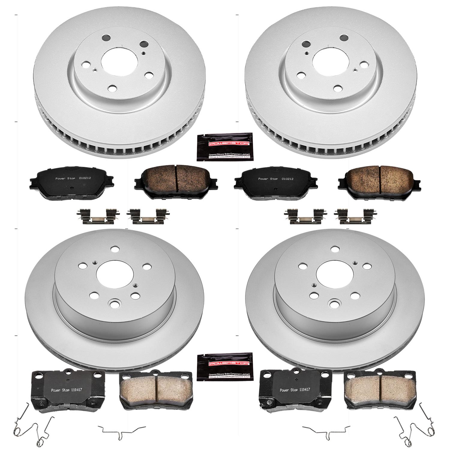 Power Stop 2006 Lexus GS300 Front & Rear Z17 Evolution Geomet Coated Brake Kit (1x psbCRK5272, 1x psbCRK2977) thumbnail 4
