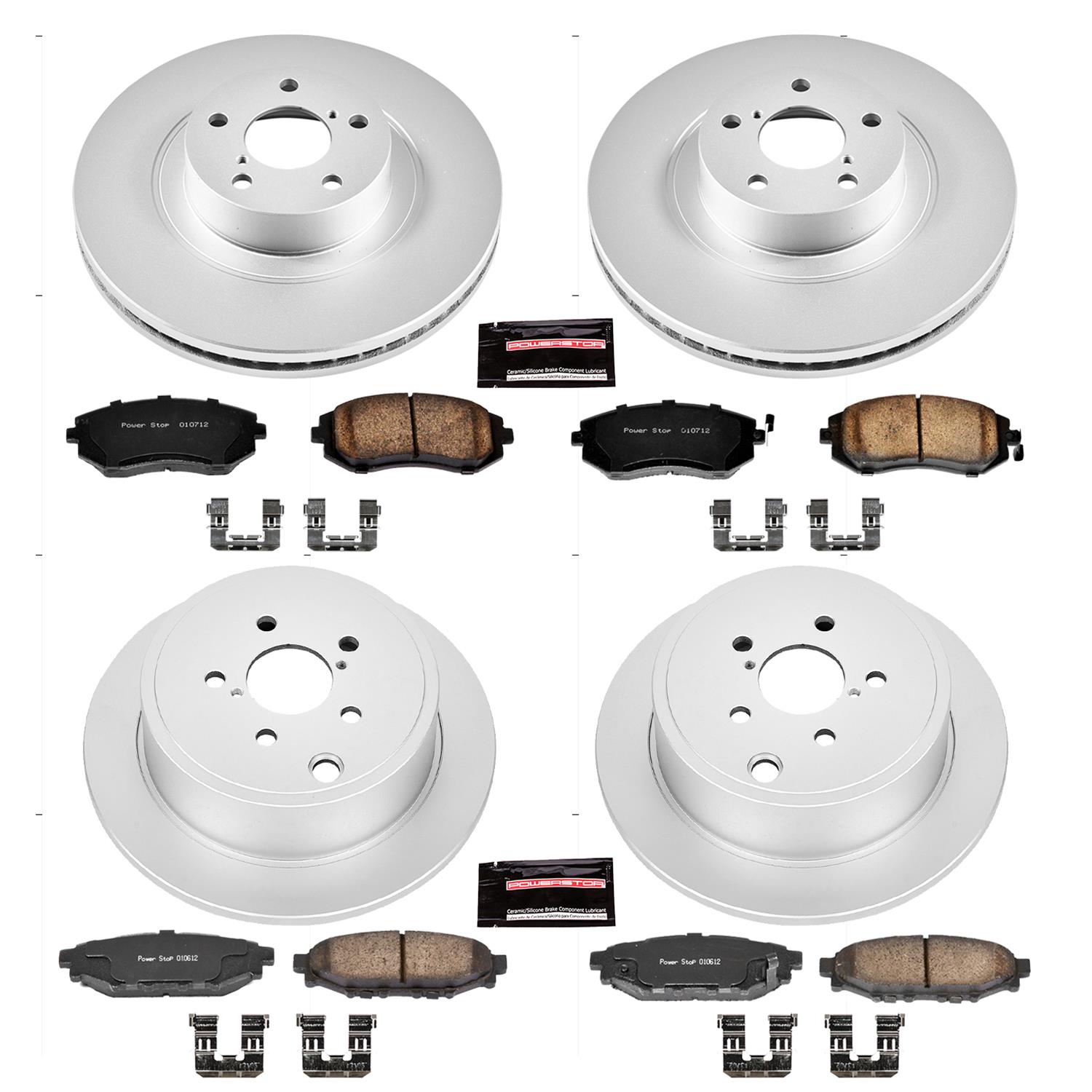 Power Stop 06-09 Subaru Legacy Front & Rear Z17 Evolution Geomet Coated Brake Kit (1x psbCRK4632, 1x psbCRK3038) thumbnail 5