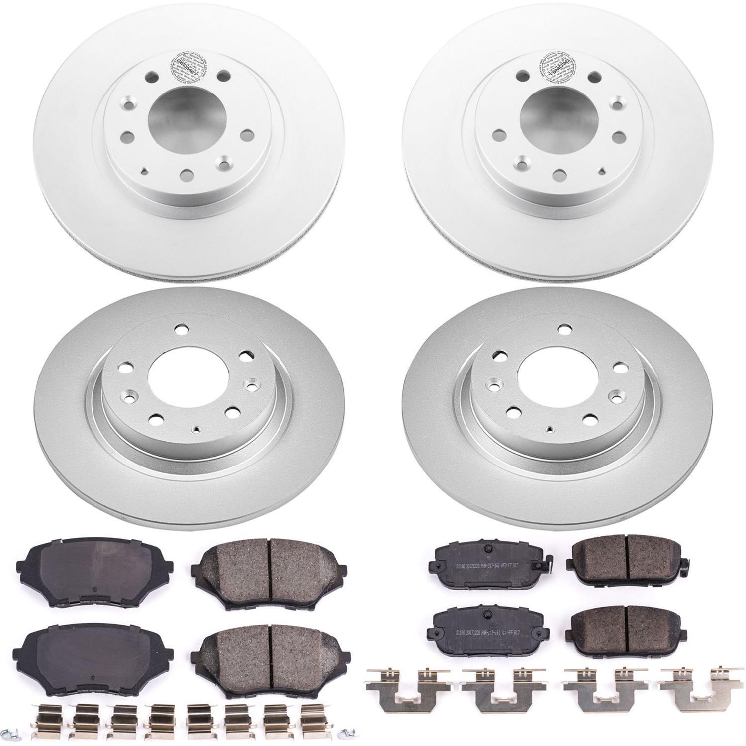 Power Stop 06-15 Mazda MX-5 Miata Front & Rear Z17 Evolution Geomet Coated Brake Kit (1x psbCRK2451, 1x psbCRK4659) thumbnail 4