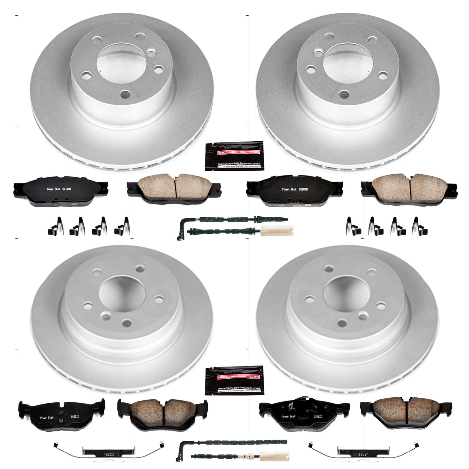 Power Stop 2007 BMW 328i Front & Rear Z23 Evolution Sport Coated Brake Kit (1x psbCRK4590, 1x psbCRK3002) thumbnail 4