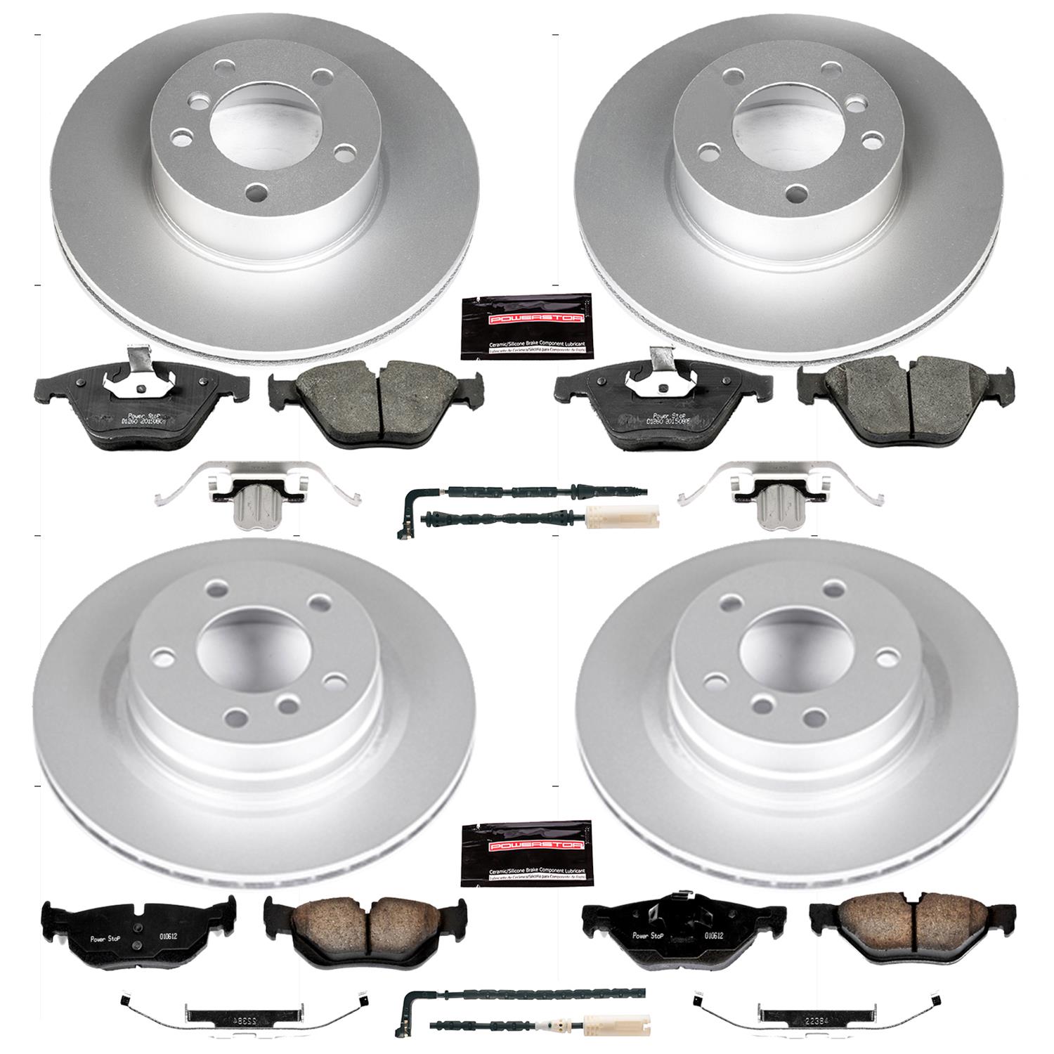 Power Stop 08-10 BMW 328i Front & Rear Z23 Evolution Sport Coated Brake Kit (1x psbCRK4677, 1x psbCRK044) thumbnail 4