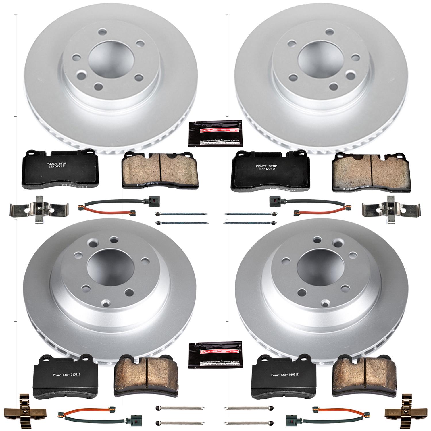Power Stop 2006 Volkswagen Touareg Front & Rear Z23 Evolution Sport Coated Brake Kit (1x psbCRK4656, 1x psbCRK4681) thumbnail 4