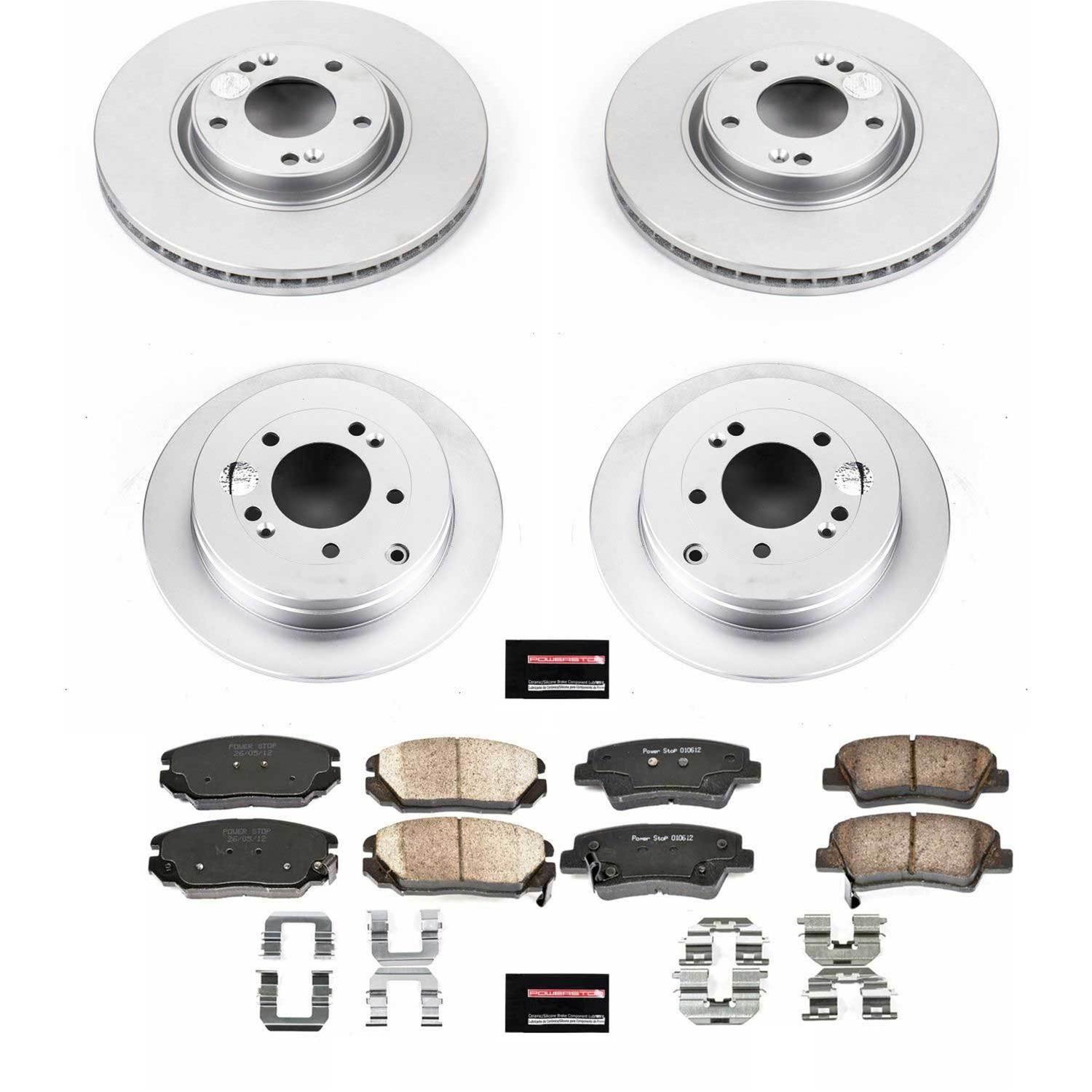 Power Stop 07-09 Kia Amanti Front & Rear Z17 Evolution Geomet Coated Brake Kit (1x psbCRK4710, 1x psbCRK4646) thumbnail 4