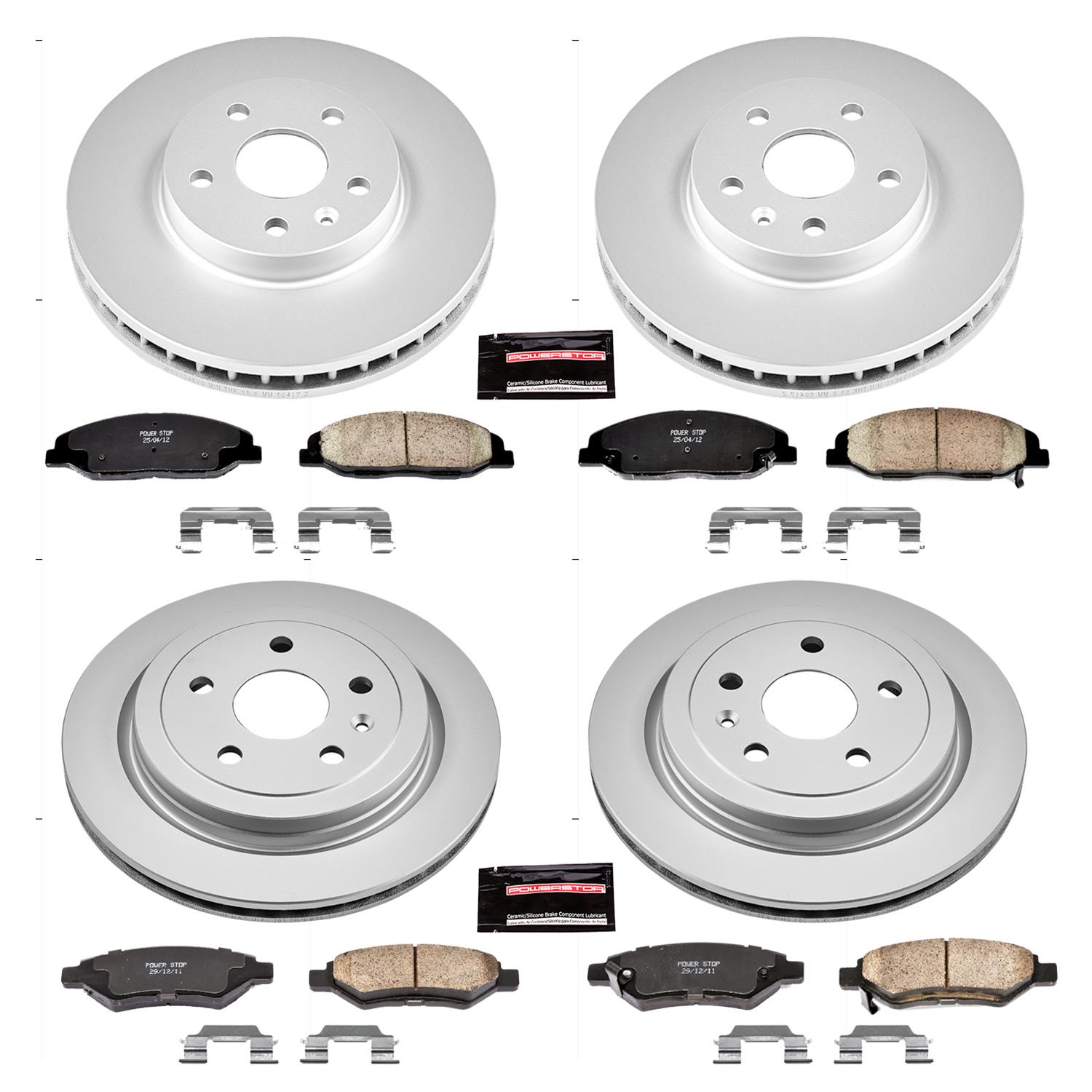 Power Stop 08-14 Cadillac CTS Front & Rear Z17 Evolution Geomet Coated Brake Kit (1x psbCRK3072, 1x psbCRK4721) thumbnail 4