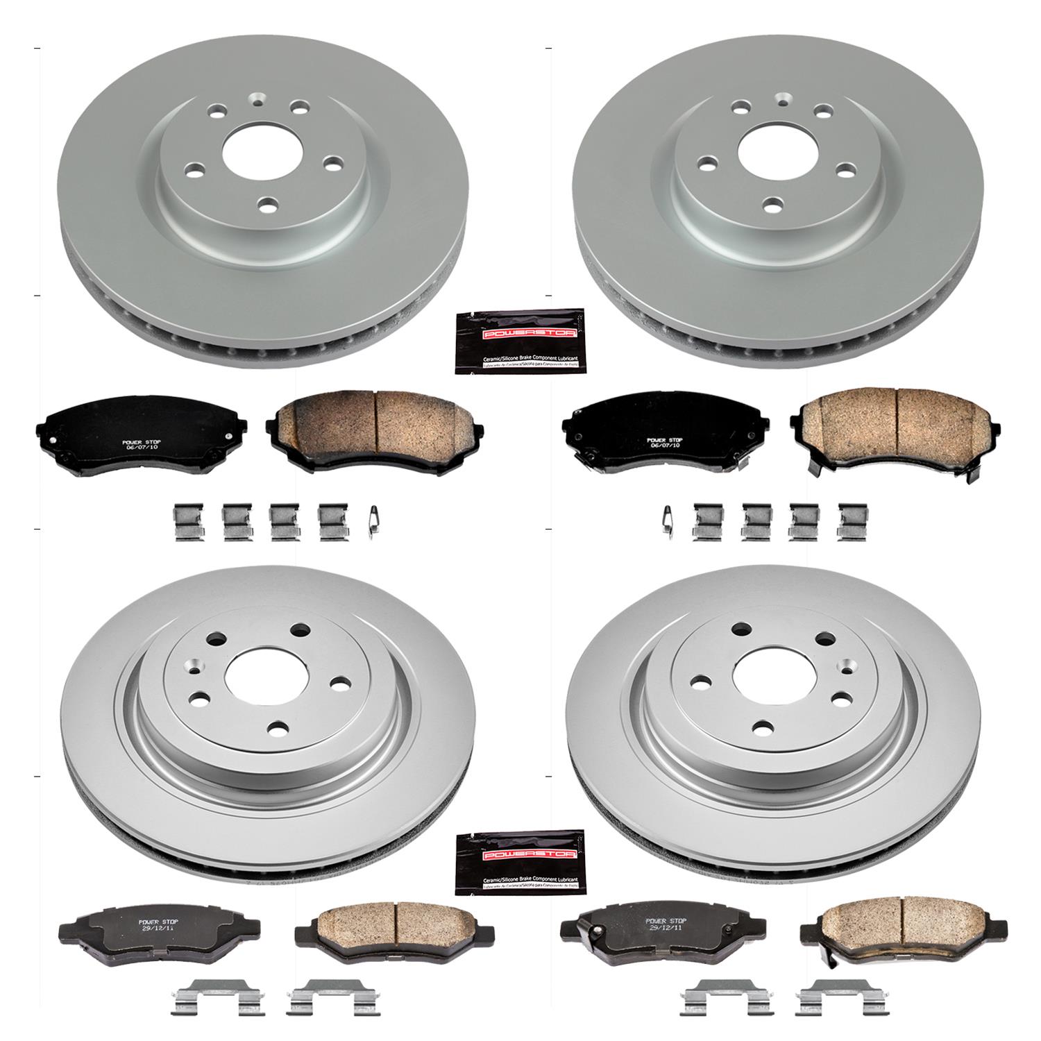 Power Stop 08-14 Cadillac CTS Front & Rear Z17 Evolution Geomet Coated Brake Kit (1x psbCRK4720, 1x psbCRK4723) thumbnail 4
