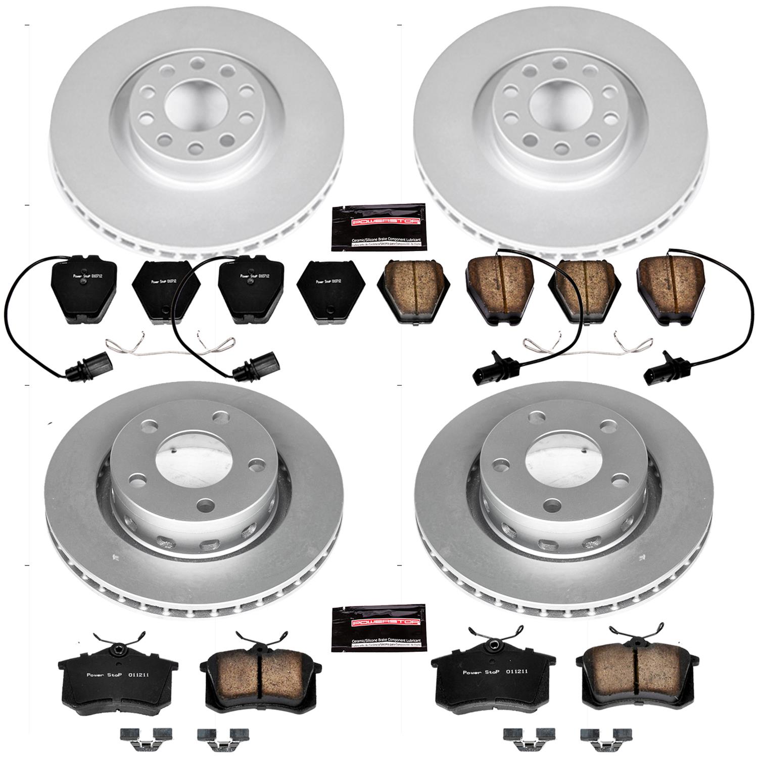 Power Stop 00-04 Audi A6 Quattro Front & Rear Z23 Evolution Sport Coated Brake Kit (1x psbCRK4847, 1x psbCRK948) thumbnail 4