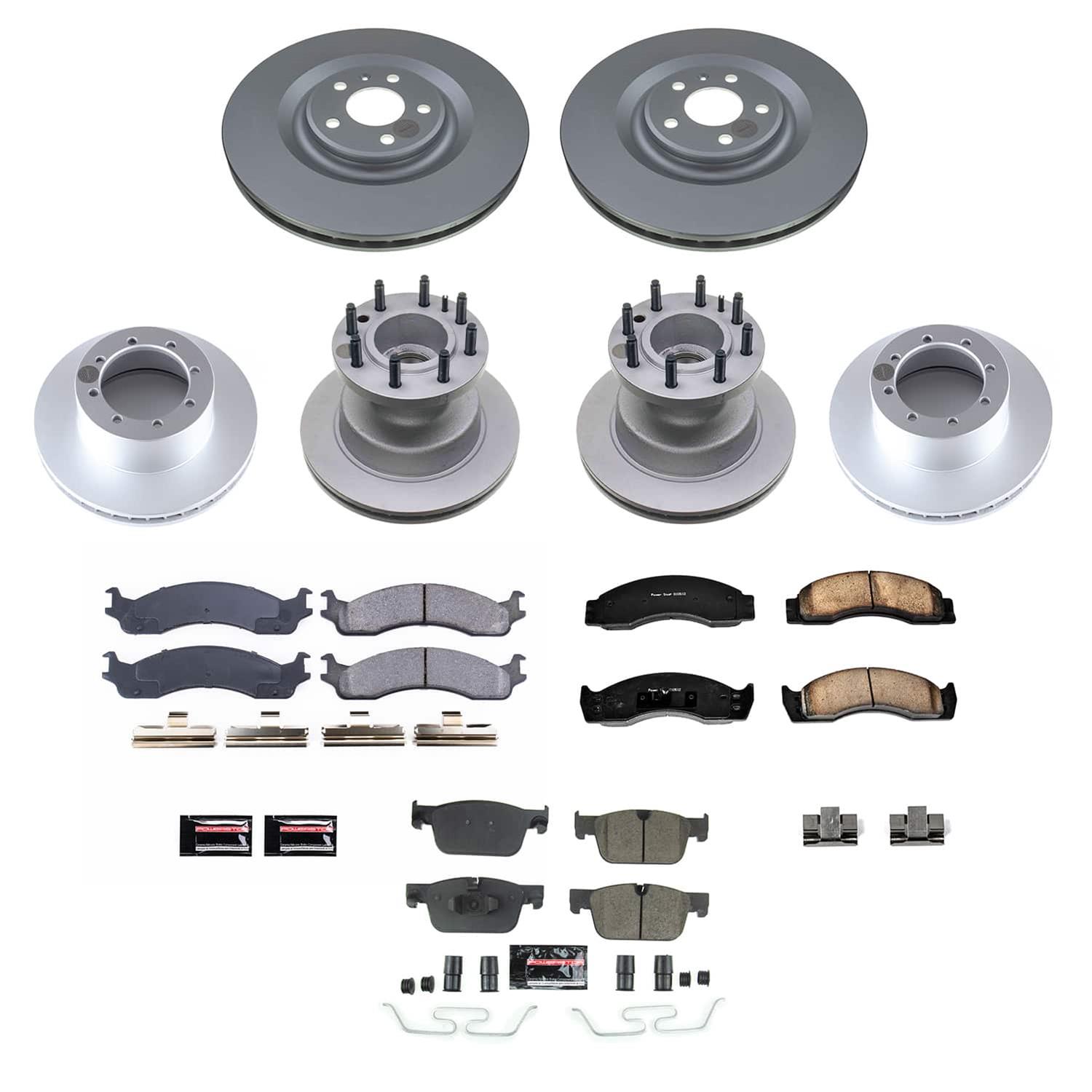 Power Stop 03-07 Ford E-450 Super Duty Front and Rear Z17 Coated Brake Kit (1x psbCRK4912, 1x psb17-655, 2x psbAR8542EVC) thumbnail 6