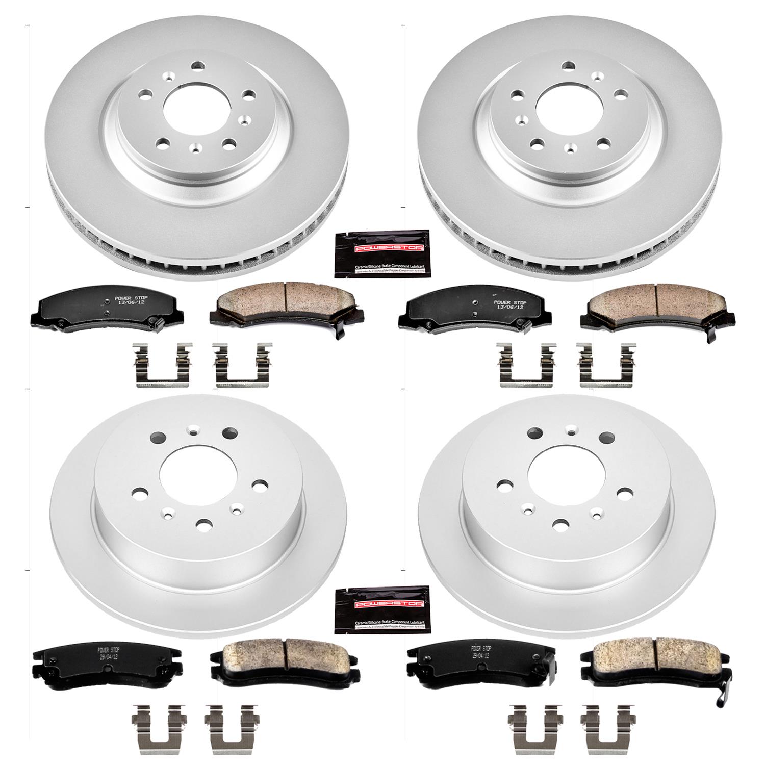 Power Stop 08-09 Buick Allure Front & Rear Z17 Evolution Geomet Coated Brake Kit (1x psbCRK4654, 1x psbCRK1440) thumbnail 4