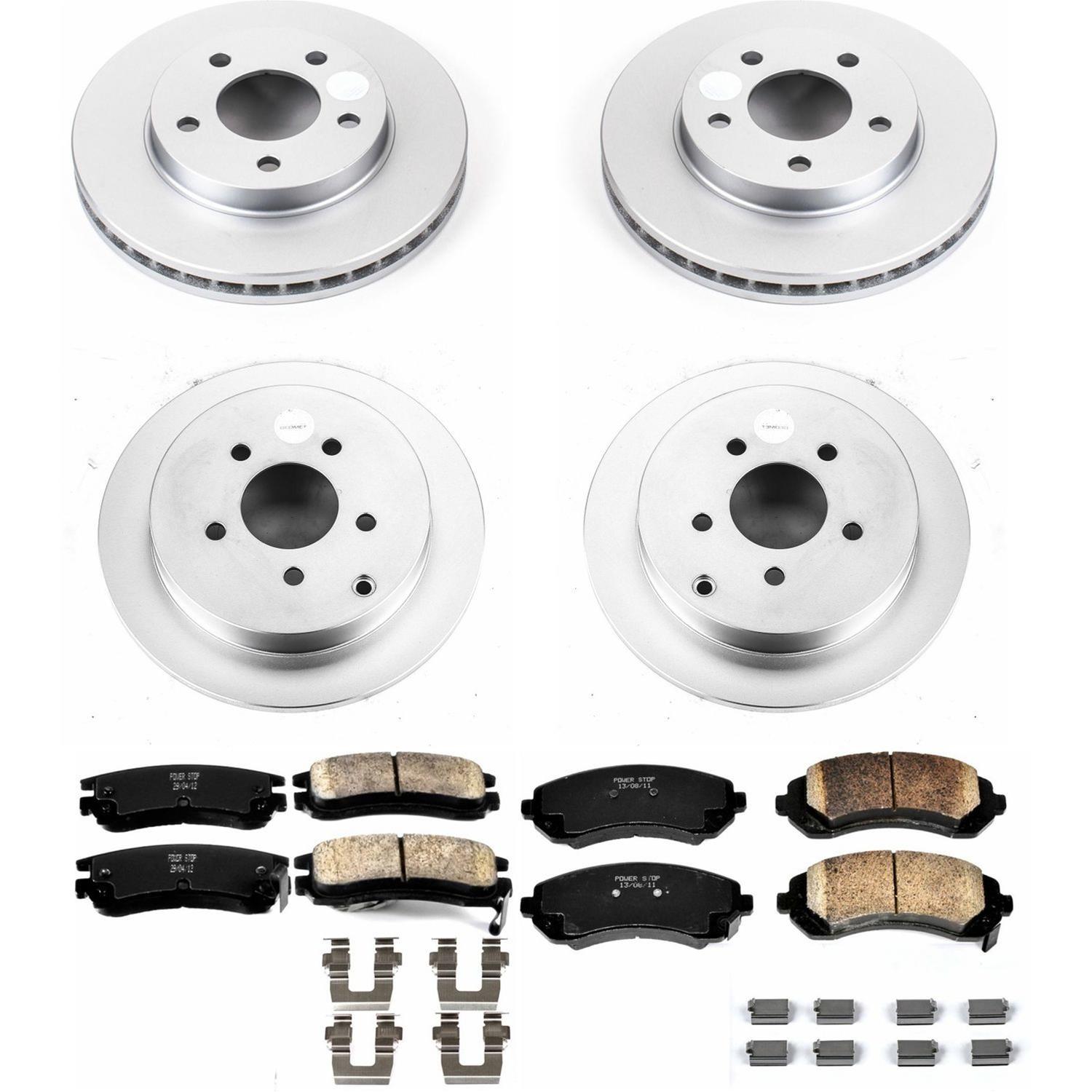 Power Stop 02-07 Buick Rendezvous Front & Rear Z17 Evolution Geomet Coated Brake Kit (1x psbCRK5233, 1x psbCRK5135) thumbnail 4