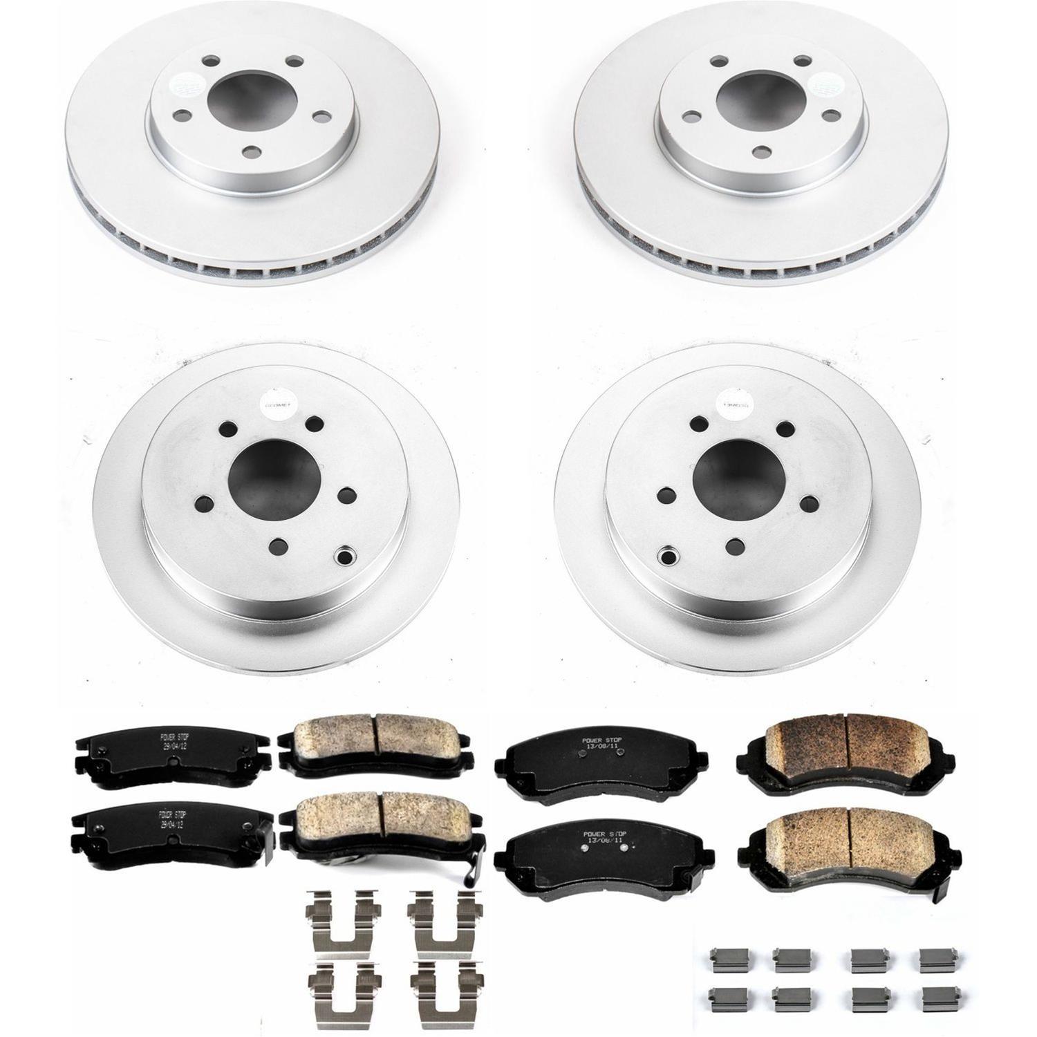 Power Stop 02-06 Buick Rendezvous Front & Rear Z17 Evolution Geomet Coated Brake Kit (1x psbCRK5135, 1x psbCRK5234) thumbnail 4