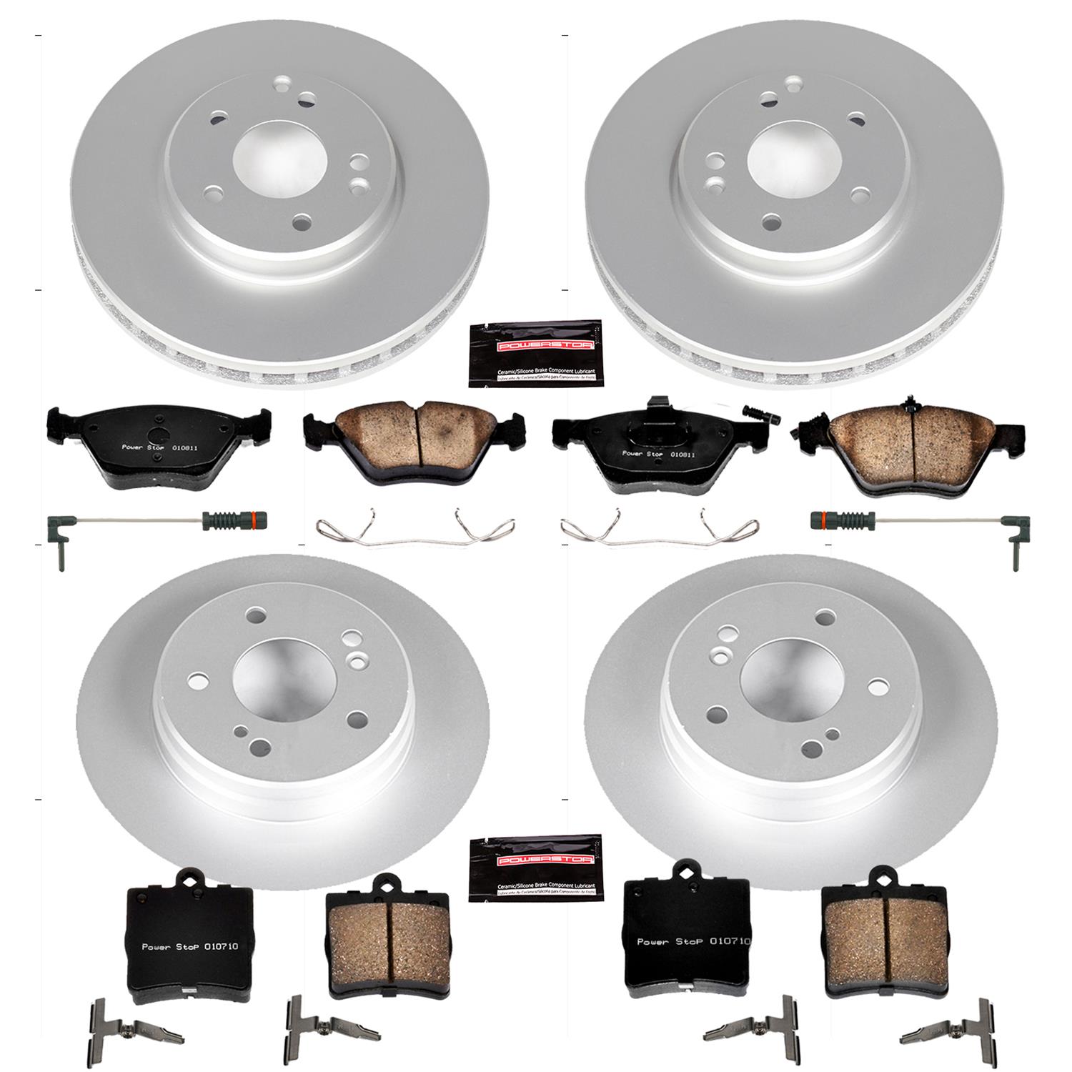 Power Stop 01-04 Mercedes-Benz SLK320 Front & Rear Z23 Evolution Sport Coated Brake Kit (1x psbCRK368, 1x psbCRK2926) thumbnail 4
