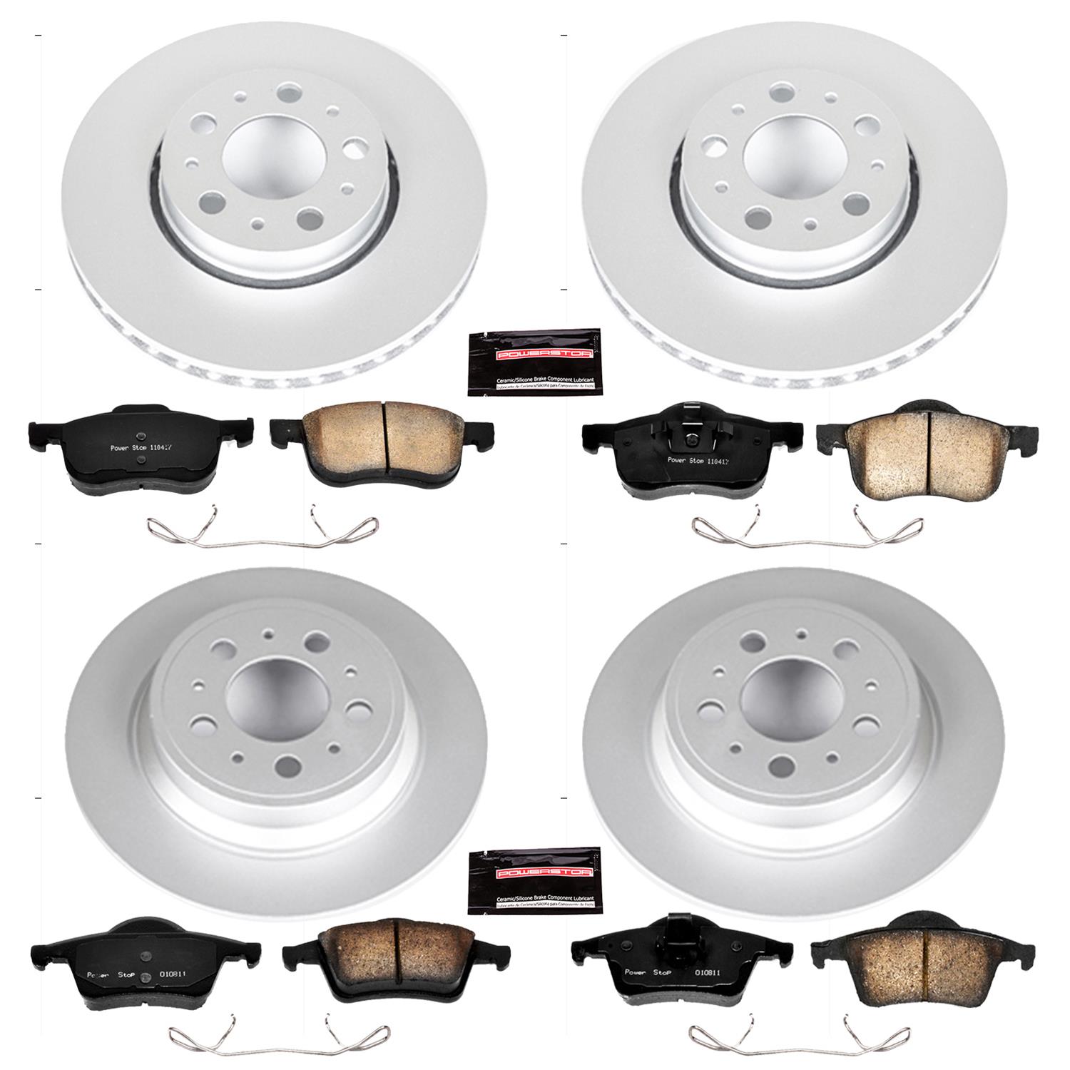Power Stop 01-07 Volvo S60 Front & Rear Z23 Evolution Sport Coated Brake Kit (1x psbCRK5196, 1x psbCRK3004) thumbnail 4