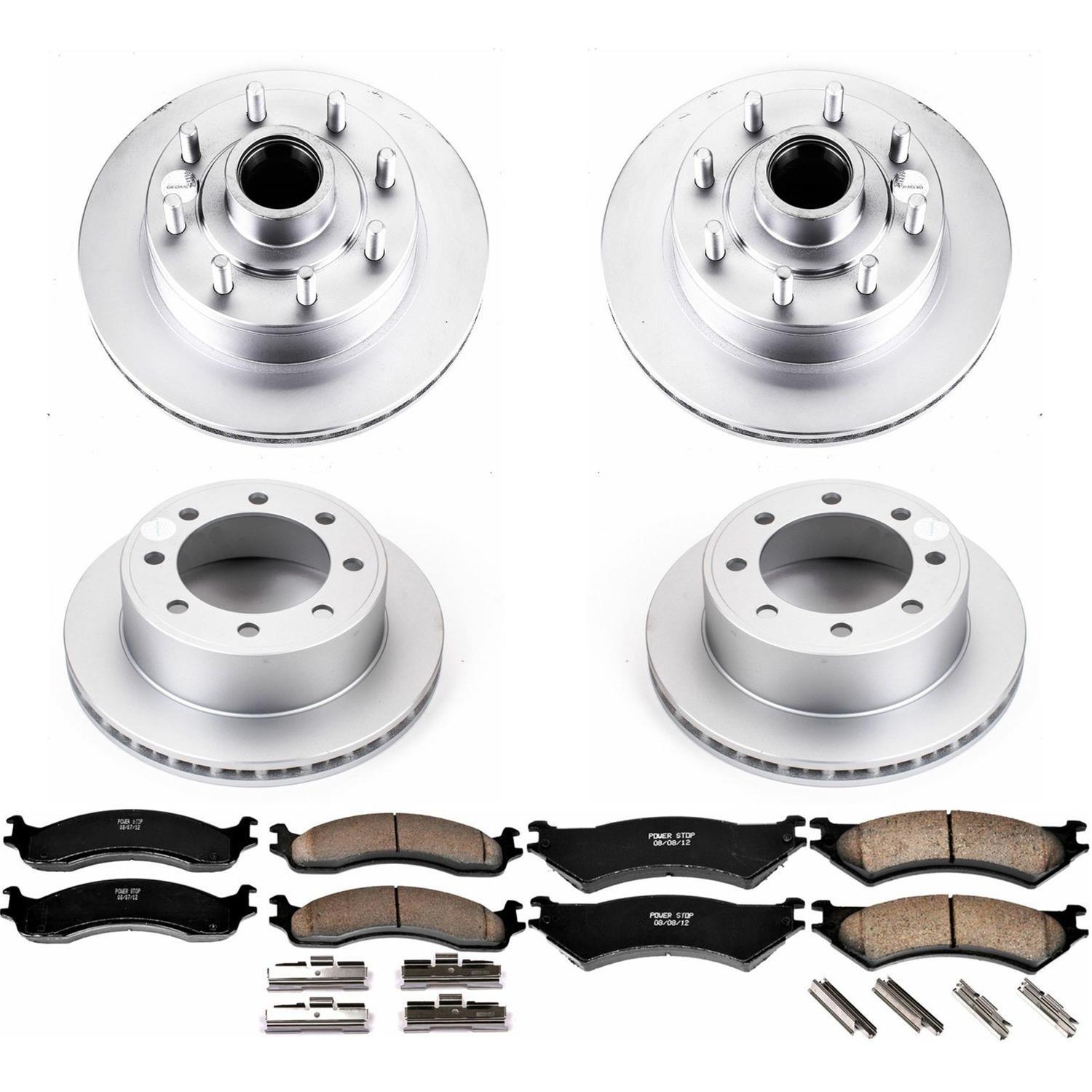 Power Stop 99-07 Ford E-350 Super Duty Front and Rear Z17 Coated Brake Kit (1x psbCRK5203, 2x psbAR8546EVC, 1x psb17-655) thumbnail 8