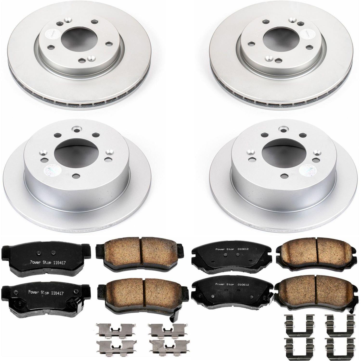 Power Stop 07-10 Hyundai Elantra Front & Rear Z17 Evolution Geomet Coated Brake Kit (1x psbCRK5291, 1x psbCRK5210) thumbnail 4