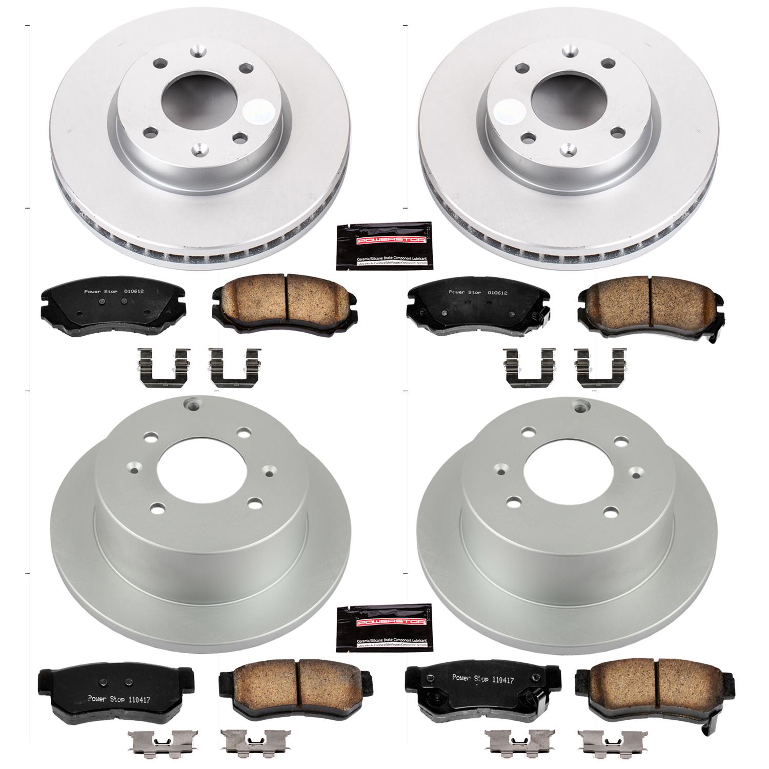 Power Stop 03-05 Hyundai Sonata Front & Rear Z17 Evolution Geomet Coated Brake Kit (1x psbCRK5212, 1x psbCRK5290) thumbnail 4