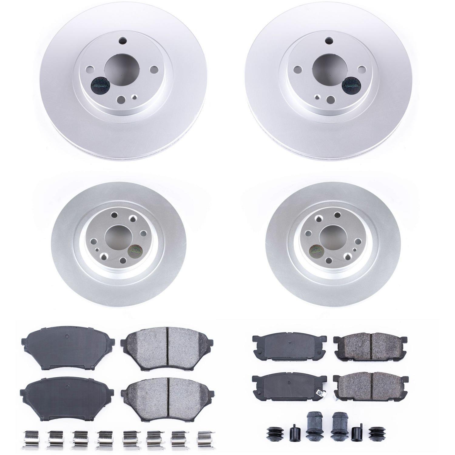 Power Stop 01-05 Mazda Miata Front & Rear Z17 Evolution Geomet Coated Brake Kit (1x psbCRK5267, 1x psbCRK2353) thumbnail 5