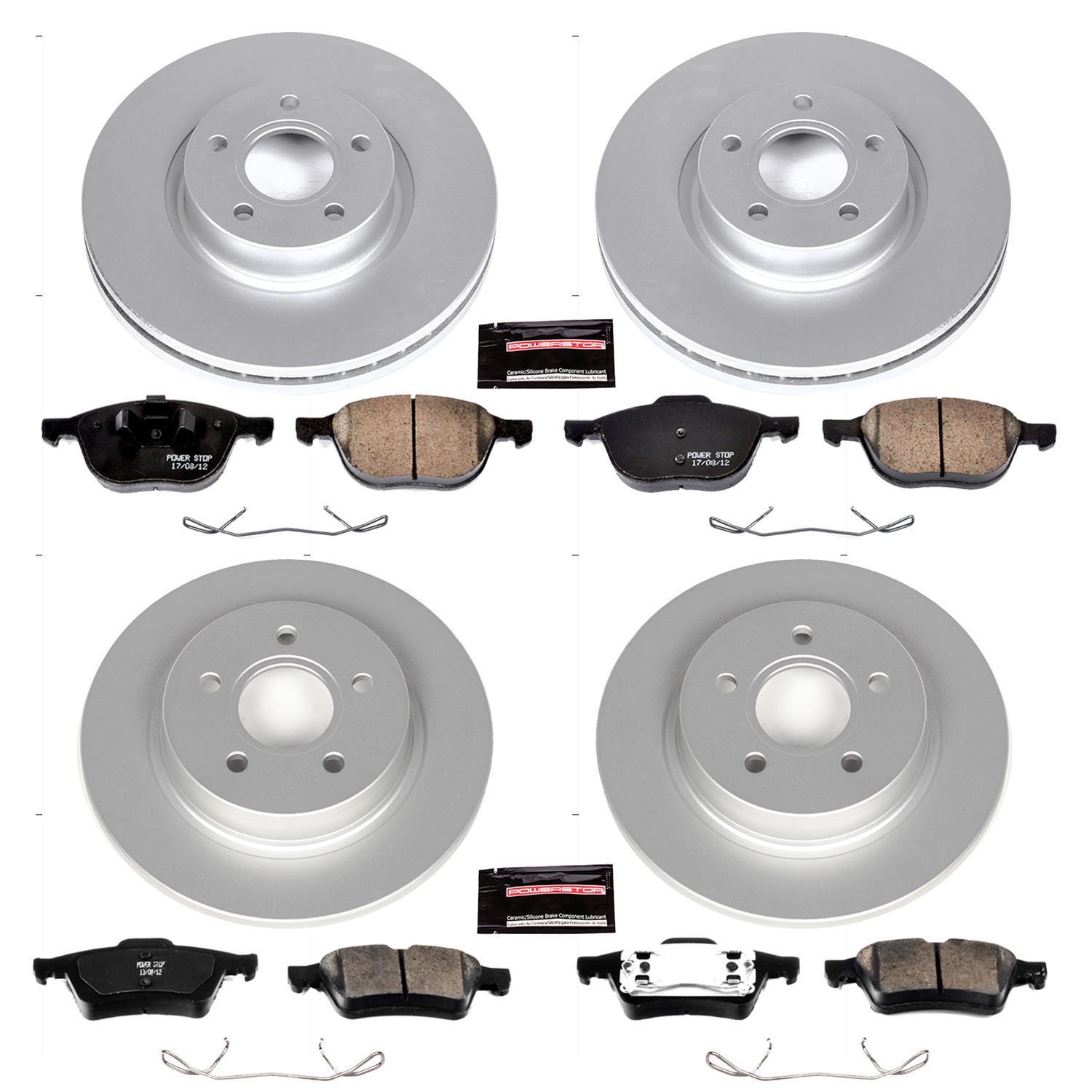 Power Stop 04-05 Volvo S40 Front & Rear Z23 Evolution Sport Coated Brake Kit (1x psbCRK4575, 1x psbCRK5309) thumbnail 4