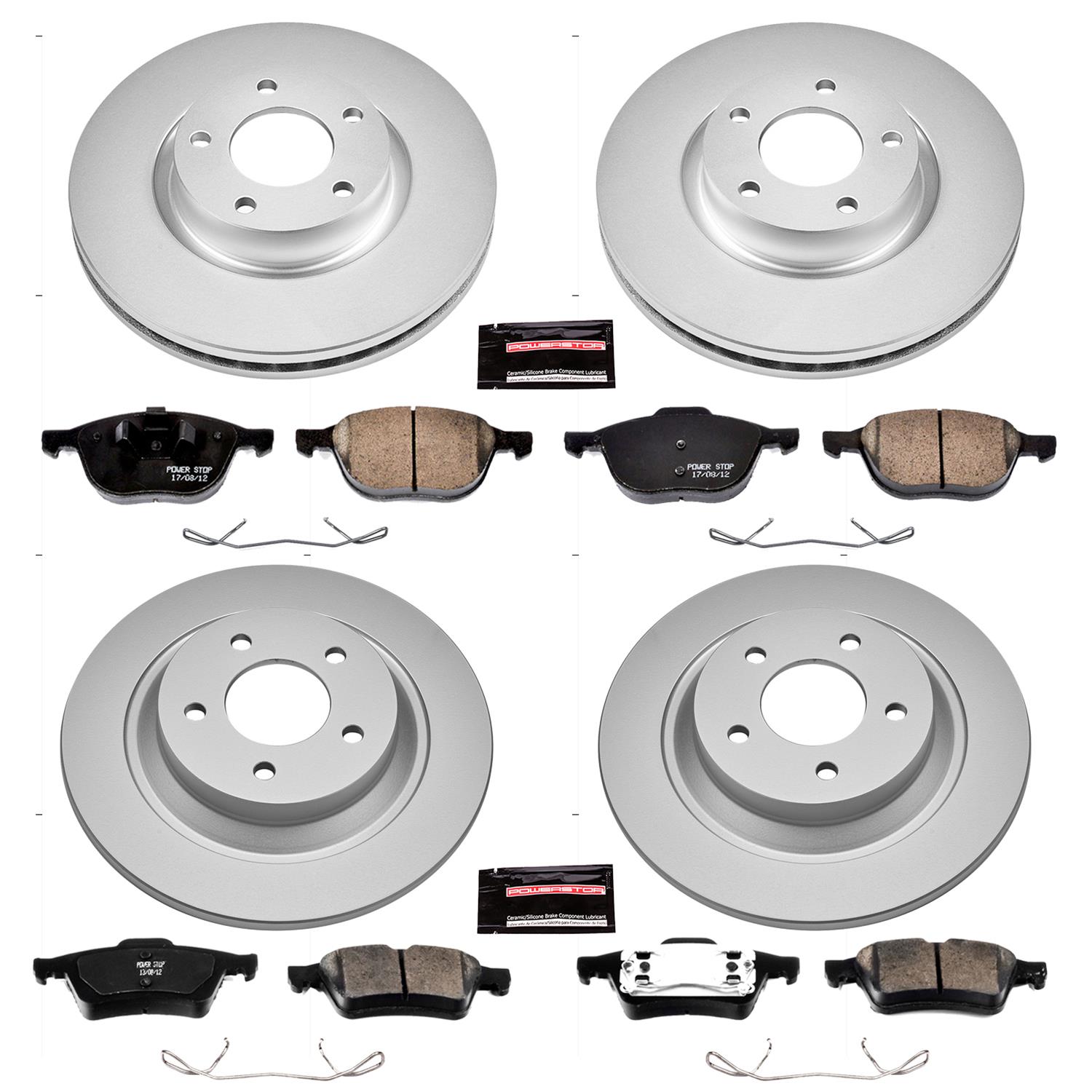 Power Stop 06-07 Mazda 5 Front & Rear Z17 Evolution Geomet Coated Brake Kit (1x psbCRK125, 1x psbCRK5310) thumbnail 4