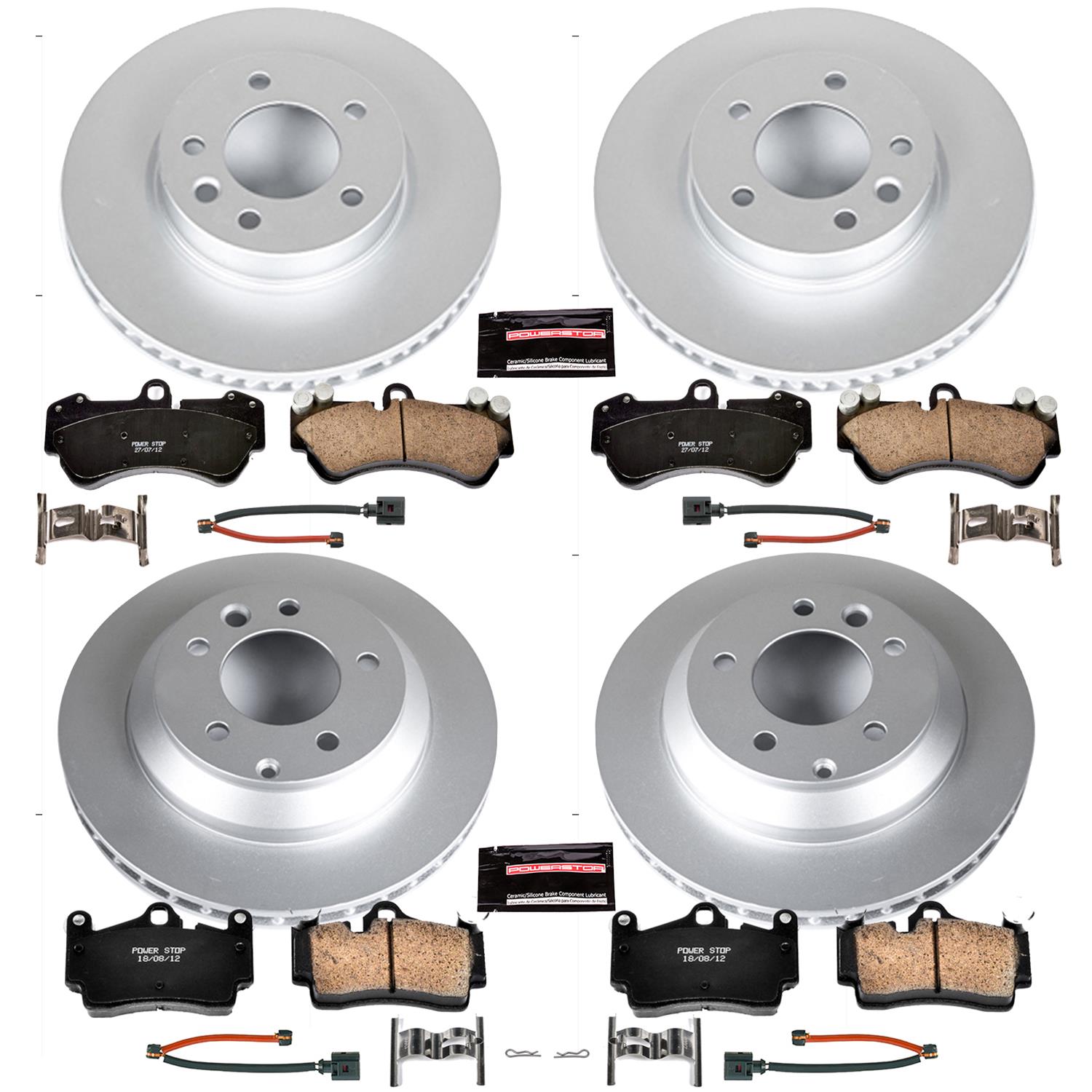 Power Stop 04-06 Porsche Cayenne Front & Rear Z23 Evolution Sport Coated Brake Kit (1x psbCRK4554, 1x psbCRK5312) thumbnail 4