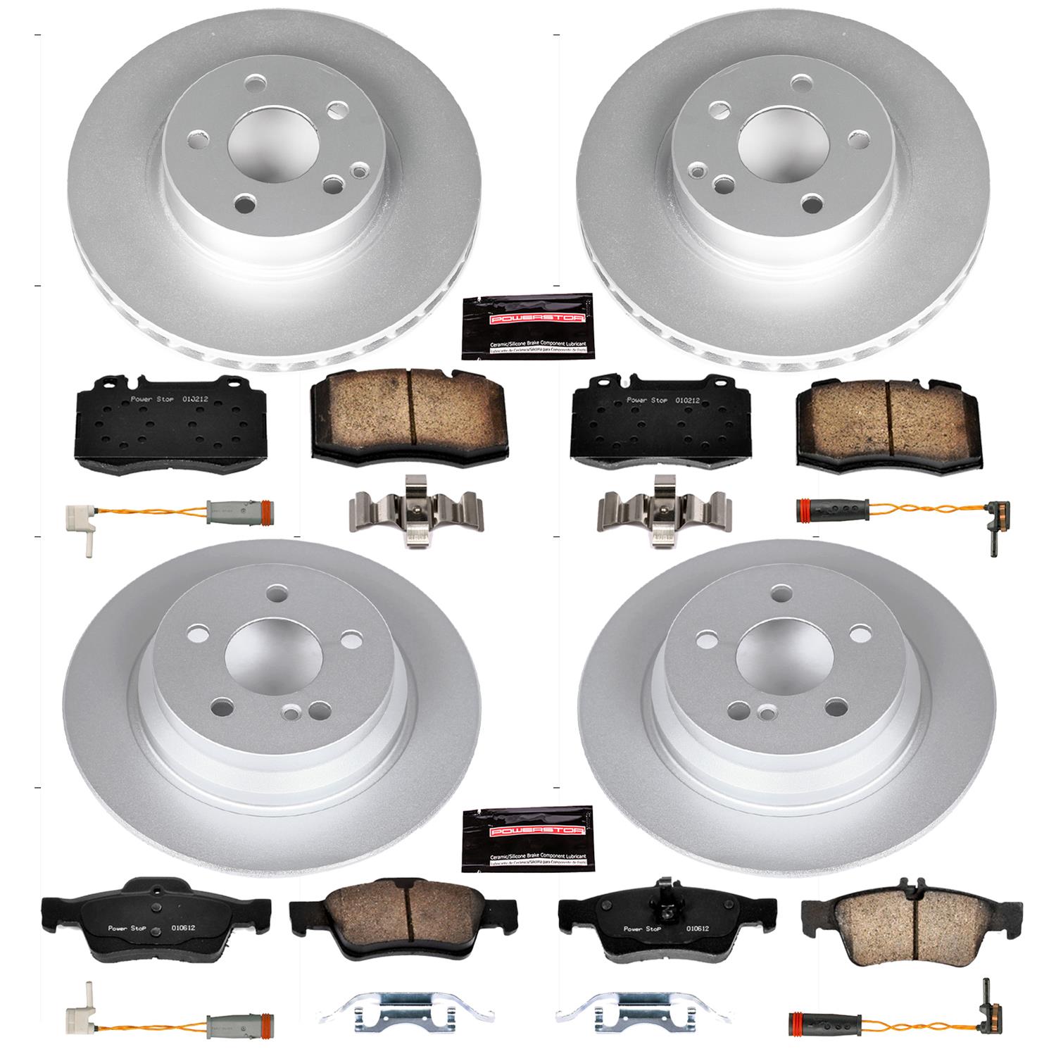 Power Stop 2006 Mercedes-Benz E350 Front and Rear Z23 Coated Brake Kit thumbnail 4
