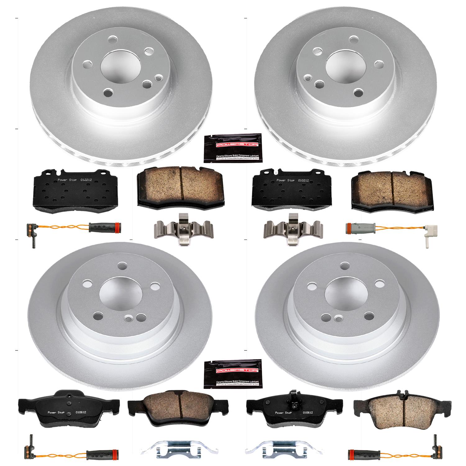 Power Stop 04-06 Mercedes-Benz E500 Front & Rear Z23 Evolution Sport Coated Brake Kit (1x psbCRK5320, 1x psbCRK5239) thumbnail 4
