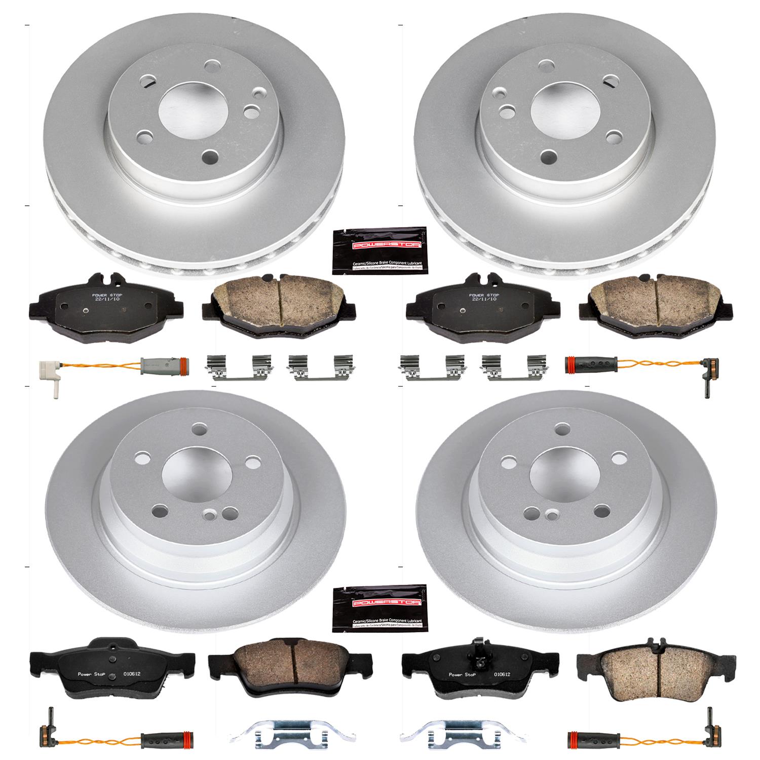 Power Stop 03-05 Mercedes-Benz E320 Front & Rear Z23 Evolution Sport Coated Brake Kit (1x psbCRK5320, 1x psbCRK5325) thumbnail 4