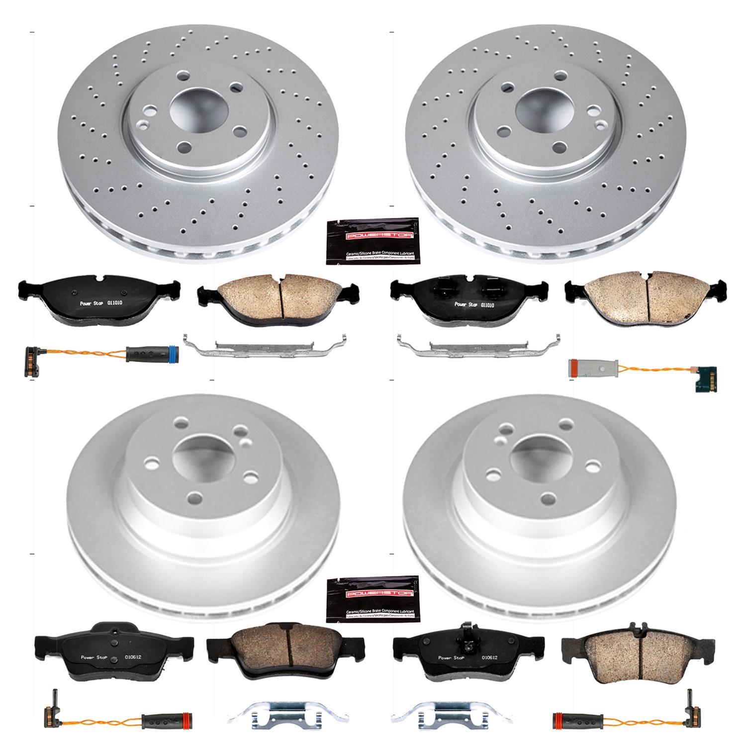 Power Stop 04-05 Mercedes-Benz E500 Front & Rear Z23 Evolution Sport Coated Brake Kit (1x psbCRK5118, 1x psbCRK5322) thumbnail 4