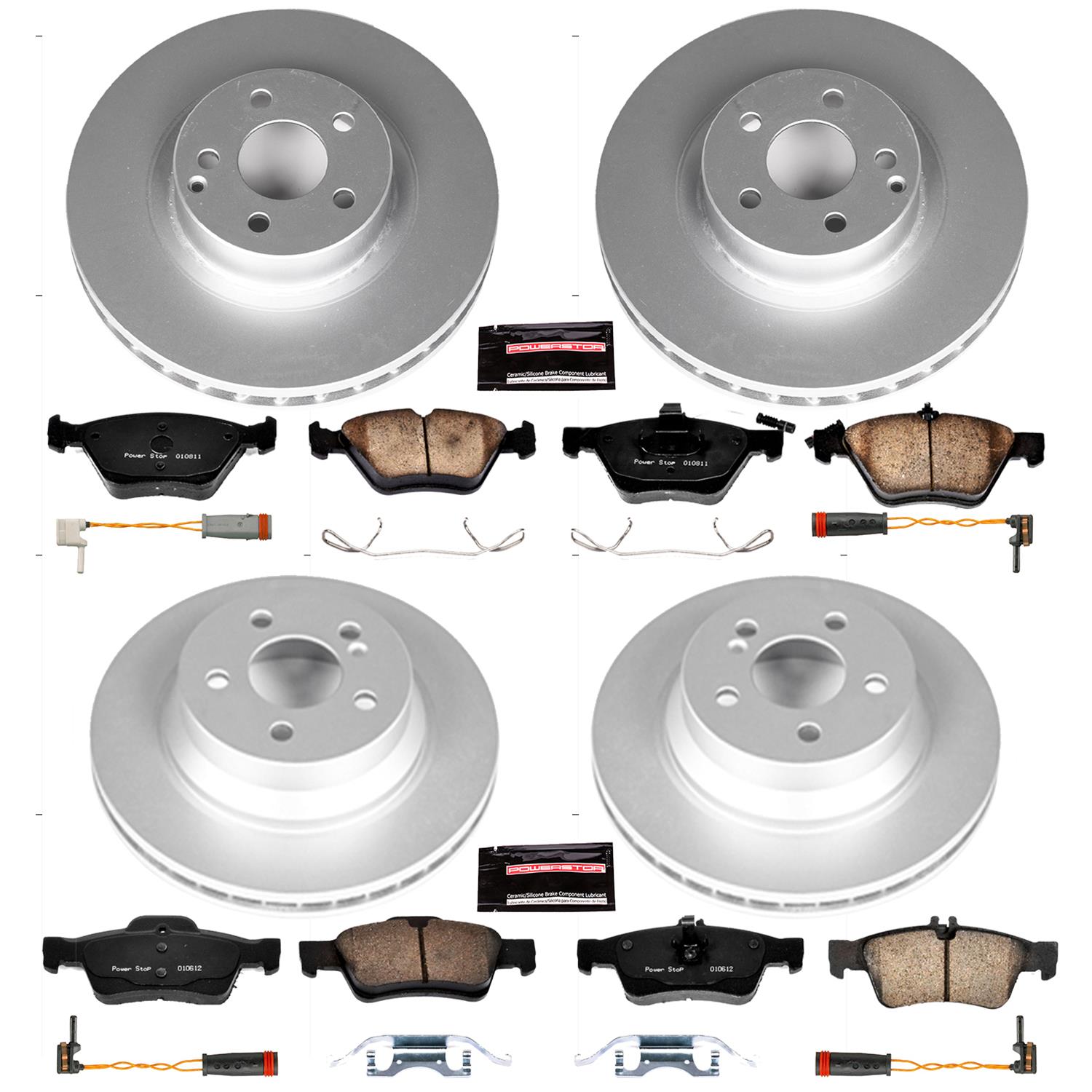 Power Stop 06-09 Mercedes-Benz E350 Front & Rear Z23 Evolution Sport Coated Brake Kit (1x psbCRK5168, 1x psbCRK5322) thumbnail 4