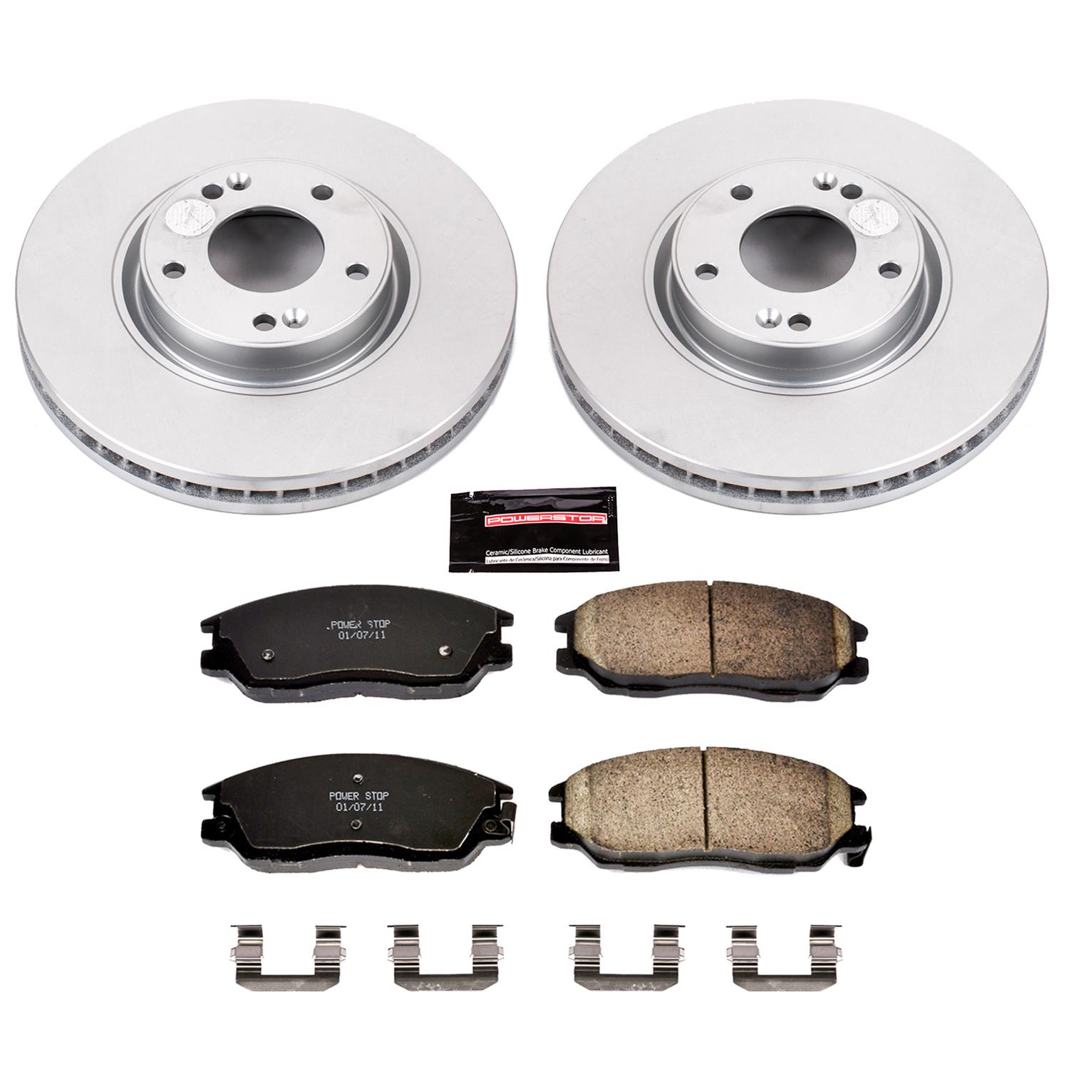 Power Stop 03-05 Hyundai XG350 Front & Rear Z17 Evolution Geomet Coated Brake Kit (1x psbCRK5214, 1x psbCRK4557) thumbnail 5