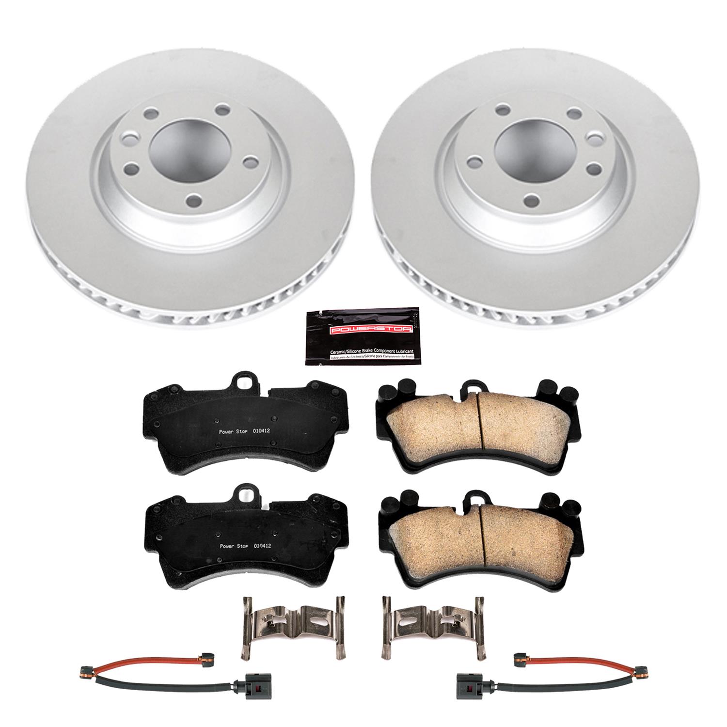 Power Stop 07-15 Audi Q7 Front & Rear Z23 Evolution Sport Coated Brake Kit (1x psbCRK5312, 1x psbCRK4558) thumbnail 6