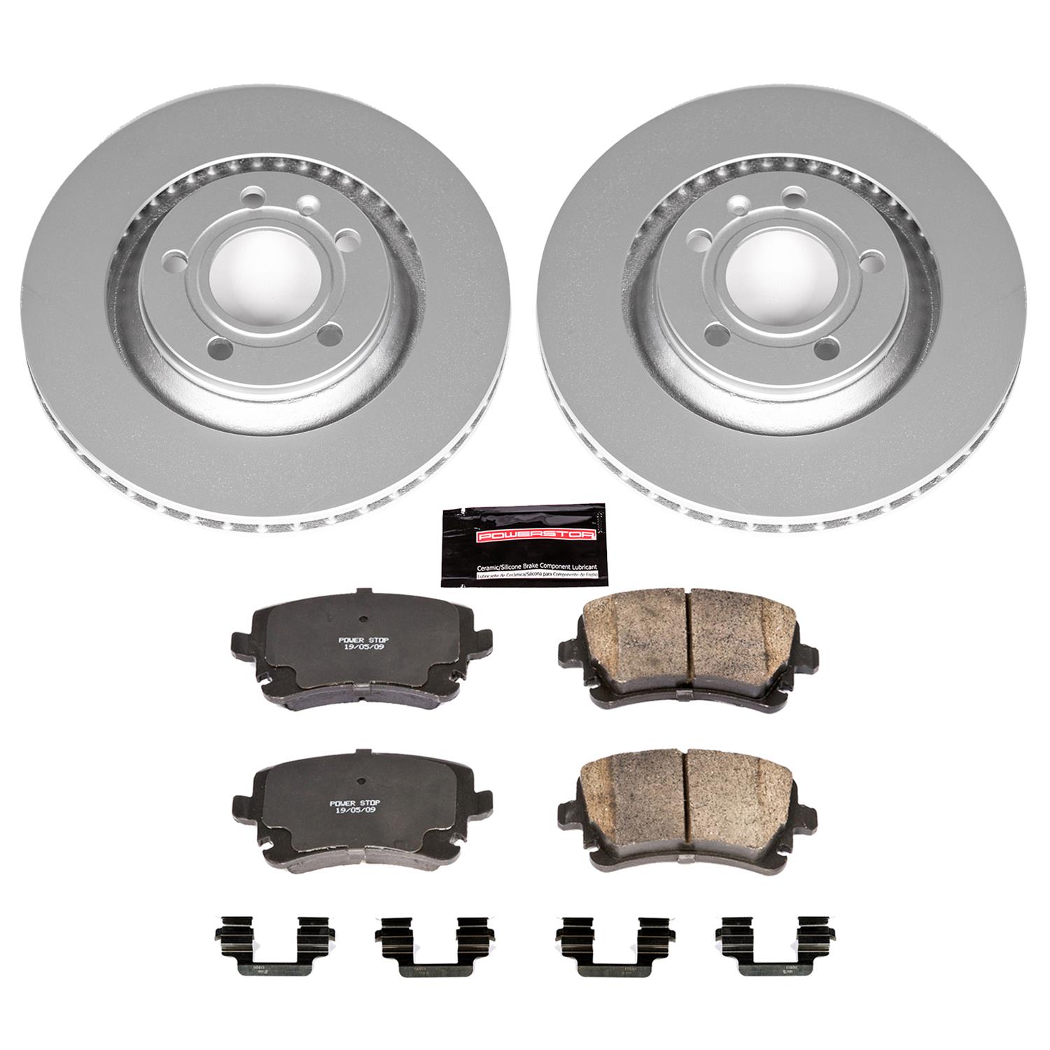 Power Stop 04-09 Audi S4 Front & Rear Z23 Evolution Sport Coated Brake Kit (1x psbCRK4564, 1x psbCRK2934) thumbnail 2