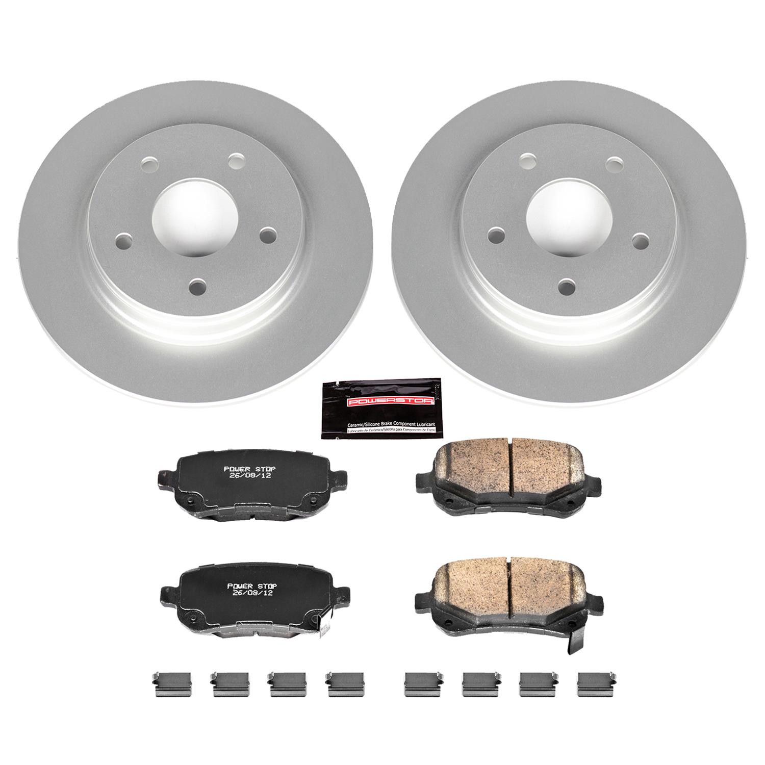 Power Stop 08-12 Chrysler Town & Country Front & Rear Z17 Evolution Geomet Coated Brake Kit (1x psbCRK4569, 1x psbCRK3118) thumbnail 7