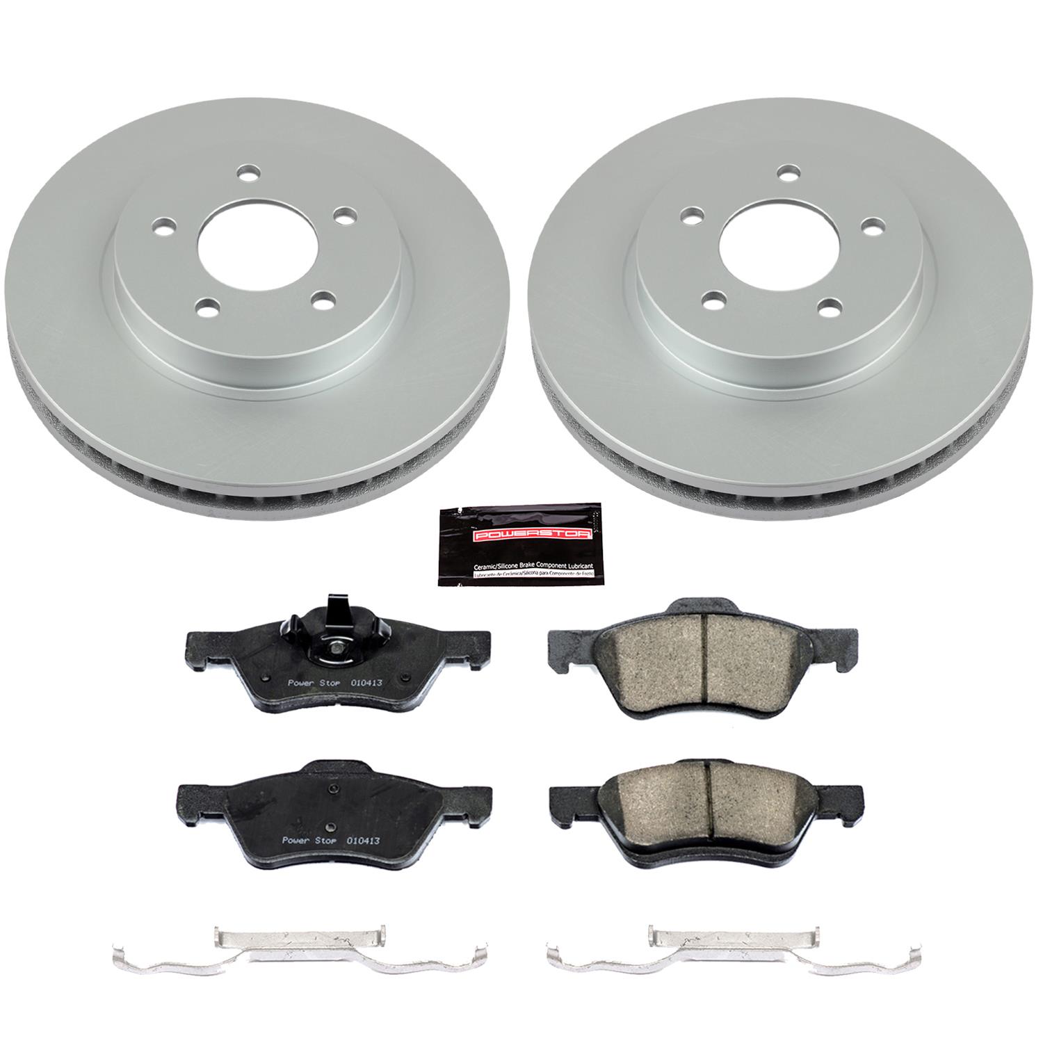 Power Stop 2008 Ford Escape Front & Rear Z17 Evolution Geomet Coated Brake Kit (1x psbCRK4585, 1x psbCRK4581) thumbnail 7