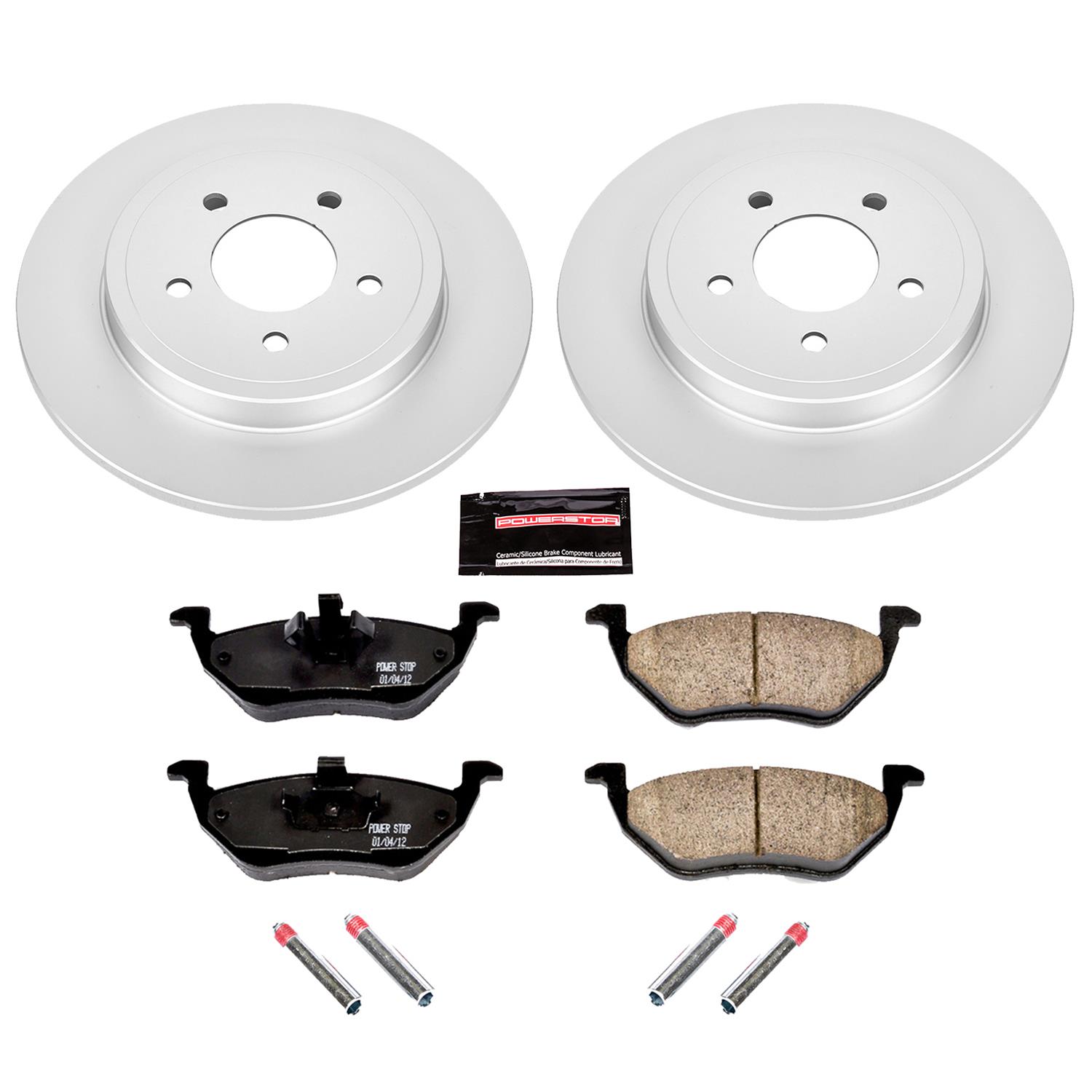 Power Stop 2008 Ford Escape Front & Rear Z17 Evolution Geomet Coated Brake Kit (1x psbCRK4585, 1x psbCRK4581) thumbnail 8