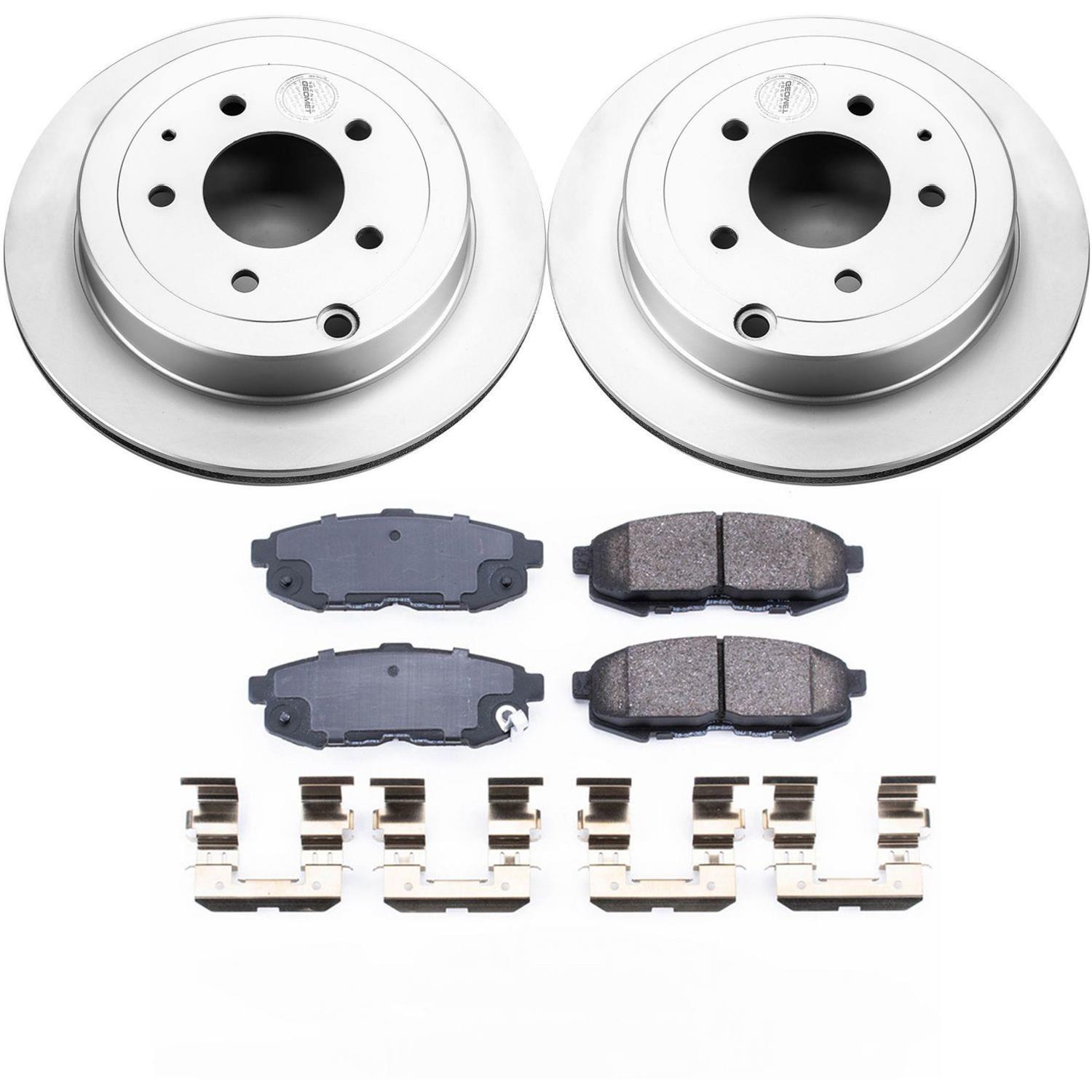 Power Stop 04-06 Mazda MPV Front & Rear Z17 Evolution Geomet Coated Brake Kit (1x psbCRK4601, 1x psbCRK1184) thumbnail 4