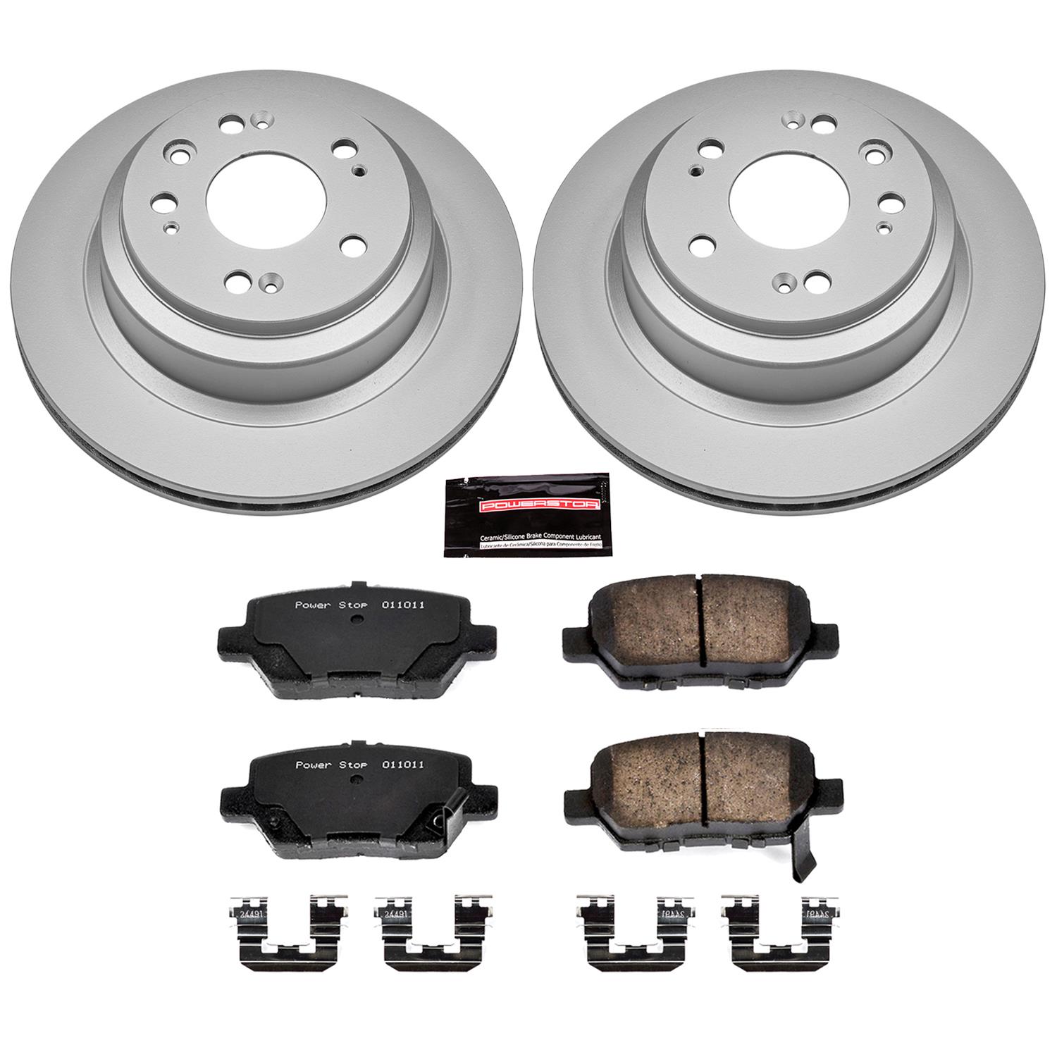 Power Stop 05-12 Acura RL Front & Rear Z17 Evolution Geomet Coated Brake Kit (1x psbCRK4605, 1x psbCRK4606) thumbnail 5