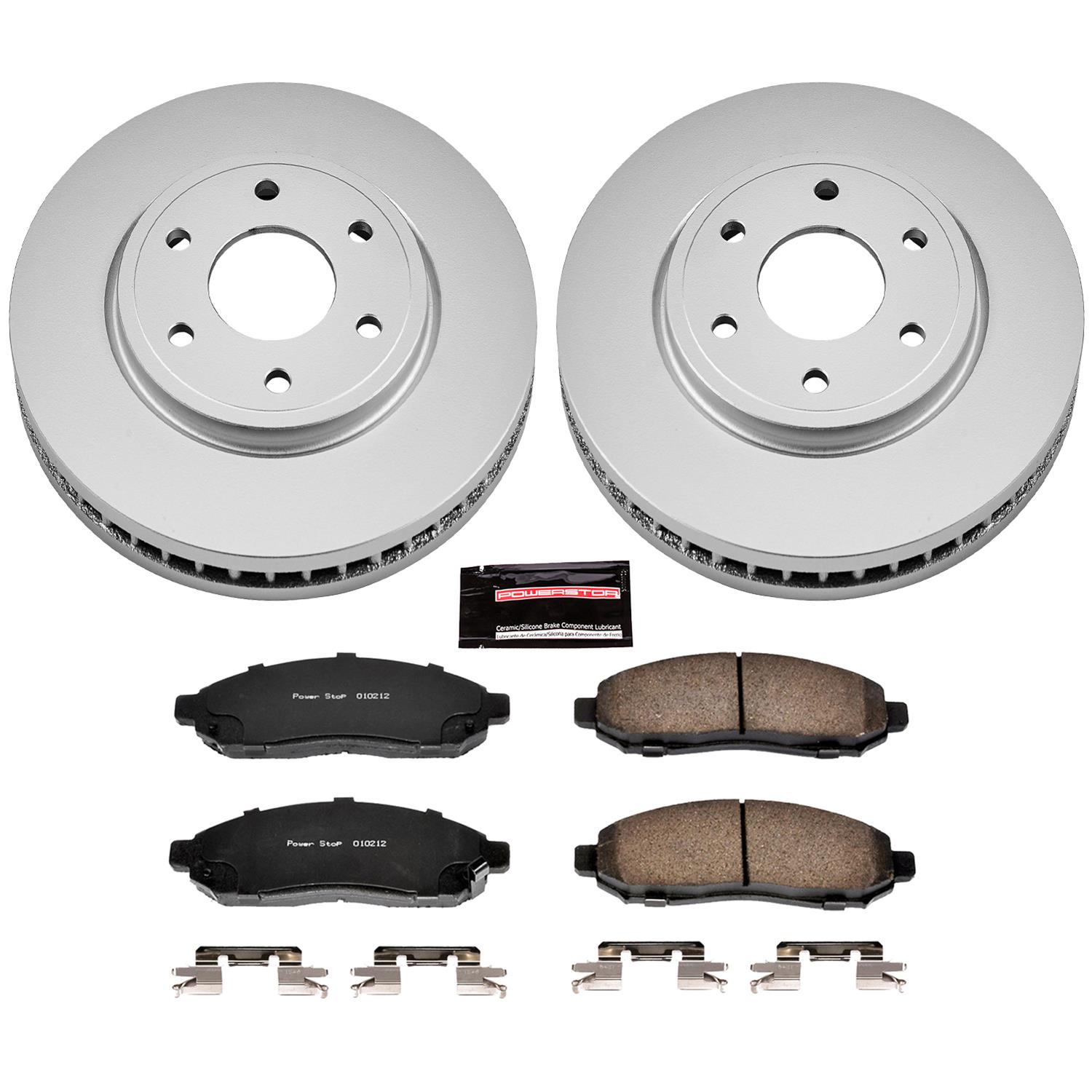 Power Stop 05-18 Nissan Frontier Front & Rear Z17 Evolution Geomet Coated Brake Kit (1x psbCRK4611, 1x psbCRK4621) thumbnail 6